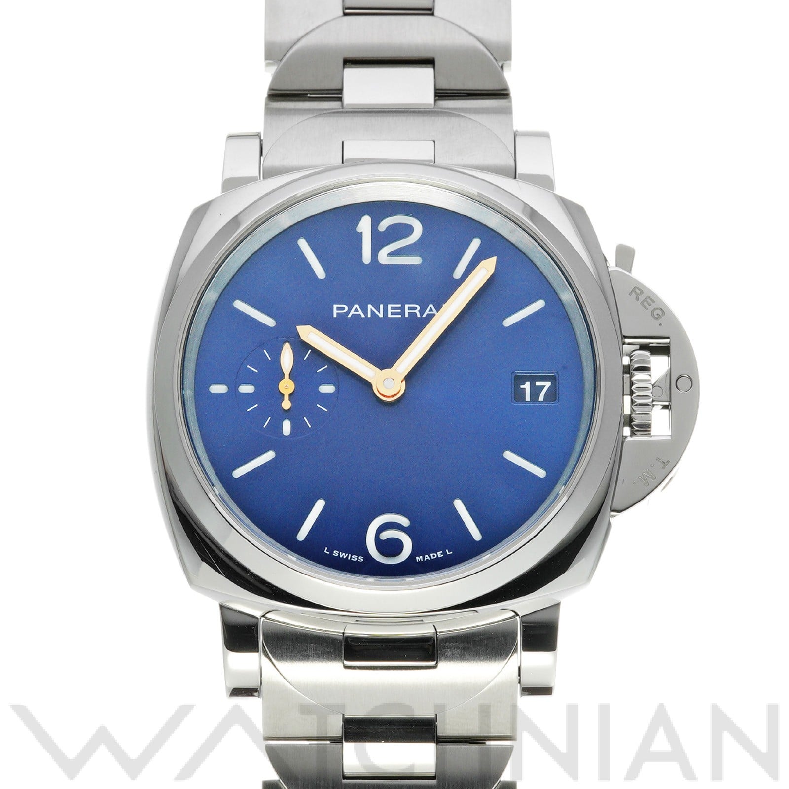 パネライ / PANERAI ルミノール ドゥエ PAM01123 ブルー メンズ 時計 【中古】【wristwatch】