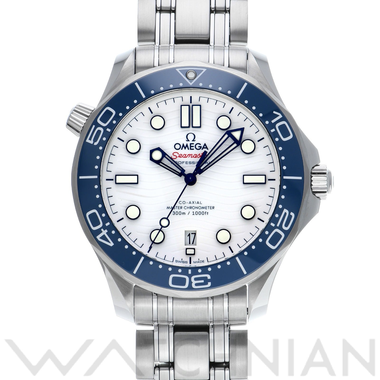 オメガ / OMEGA シーマスター ダイバー300 コーアクシャル マスタークロノメーター 2020 東京オリンピック 522.30.42.20.04.001 ホワイト メンズ 時計 【中古】【wristwatch】