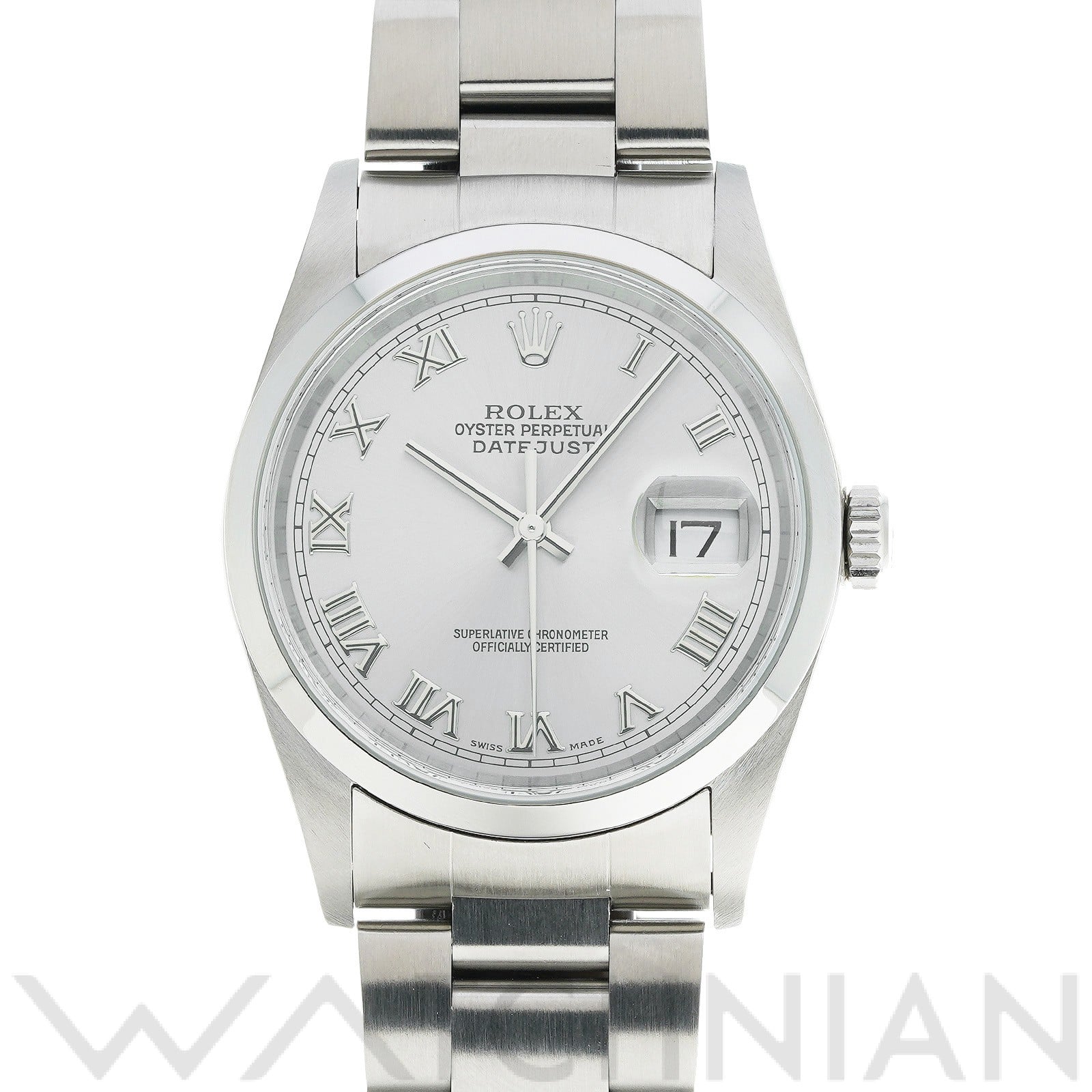 ロレックス デイトジャスト 16200 シルバー メンズ 時計 【中古】【wristwatch】