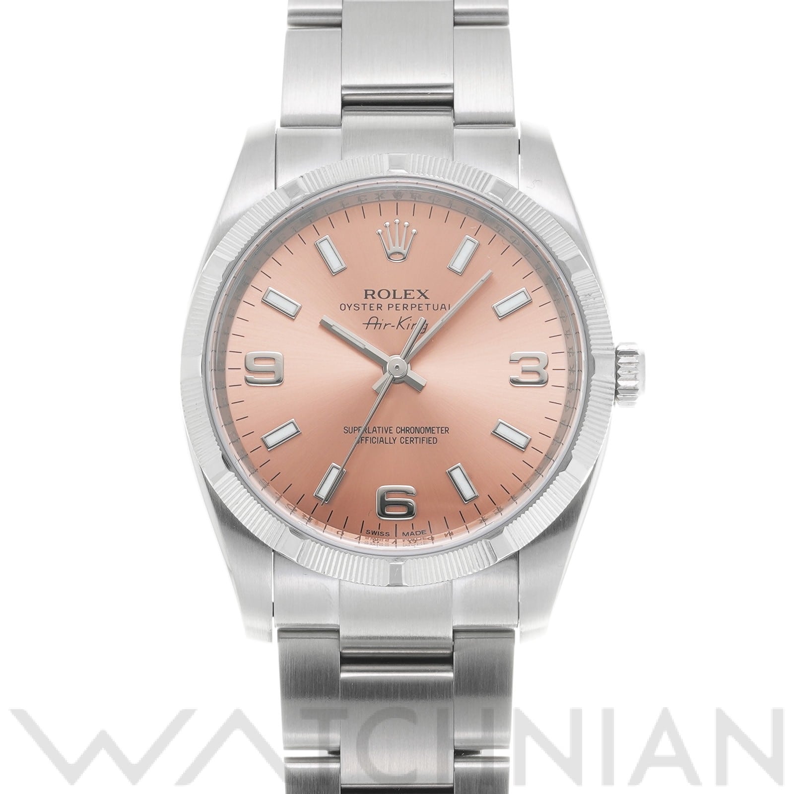 ロレックス / ROLEX エアキング 114210 ピンク メンズ 時計 【中古】【wristwatch】