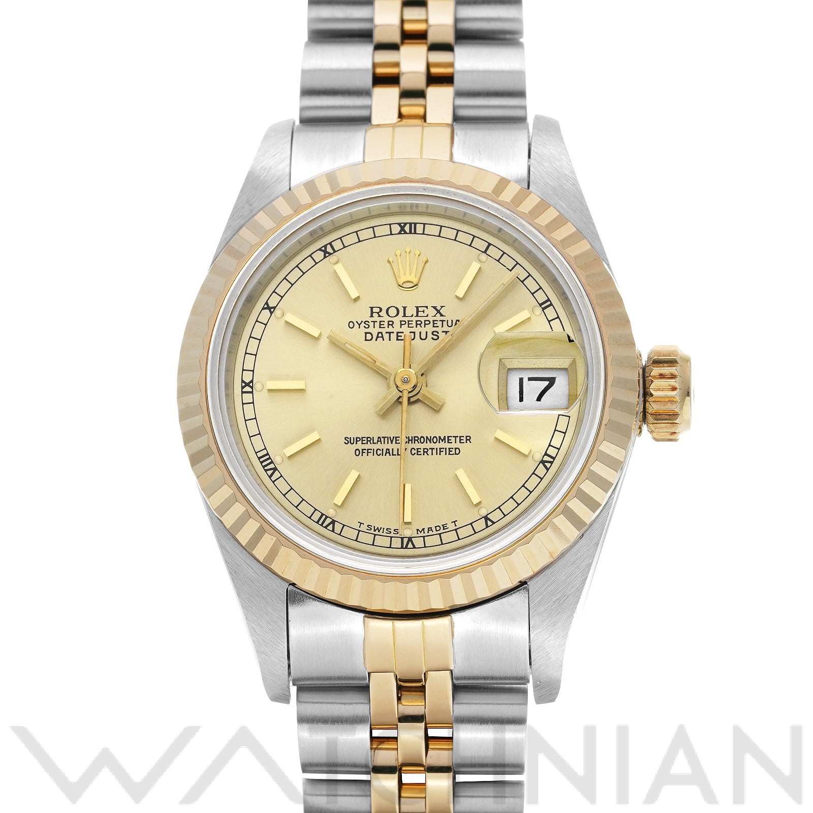 ロレックス デイトジャスト 69173 シャンパン レディース 時計 【中古】【wristwatch】