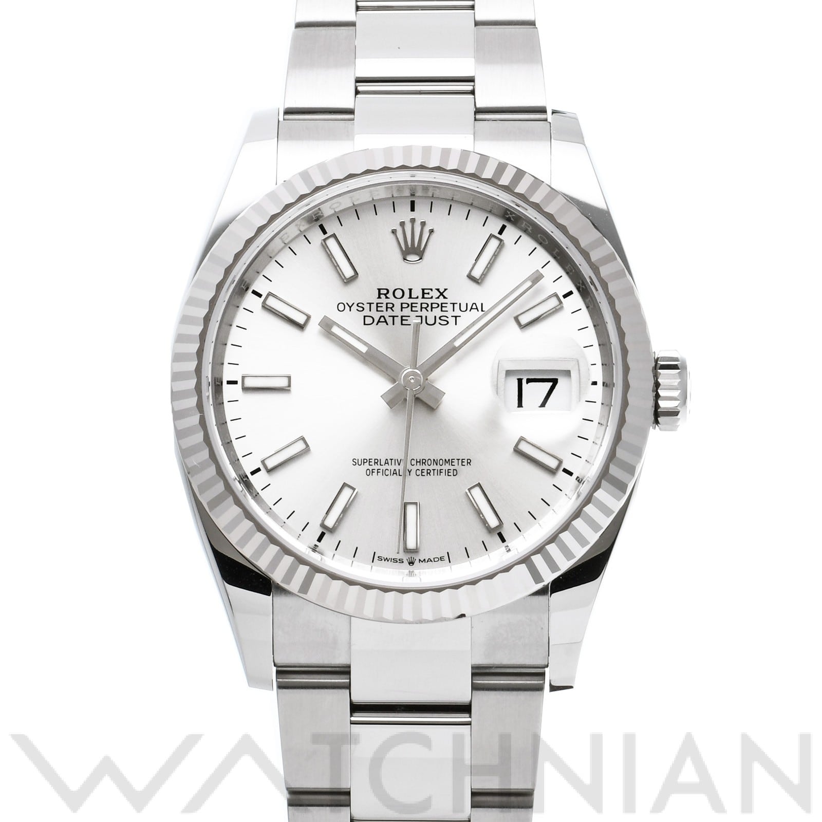 ロレックス デイトジャスト 36 126234 シルバー メンズ 時計 【中古】【wristwatch】