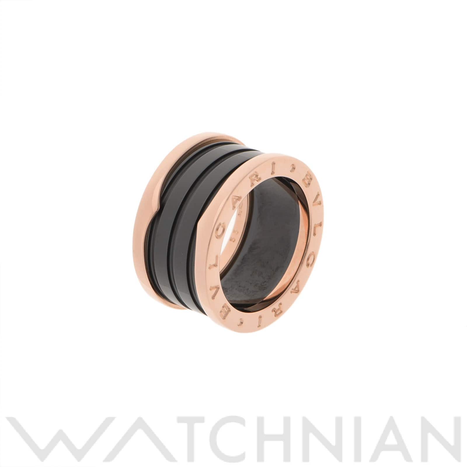 ブルガリ B-ZERO1 #53 K18PG/黒セラミック ユニセックス ジュエリー 【中古】【jewelry】