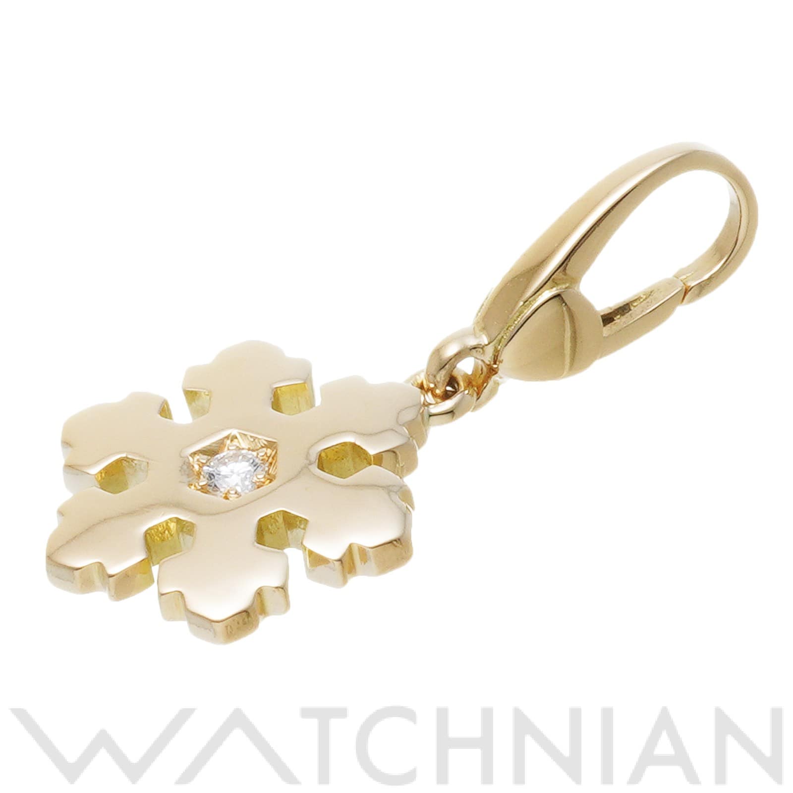 ブルガリ スノーフレーク ペンダントトップ K18イエローゴールド YG/ダイヤモンド レディース ジュエリー 【中古】【jewelry】