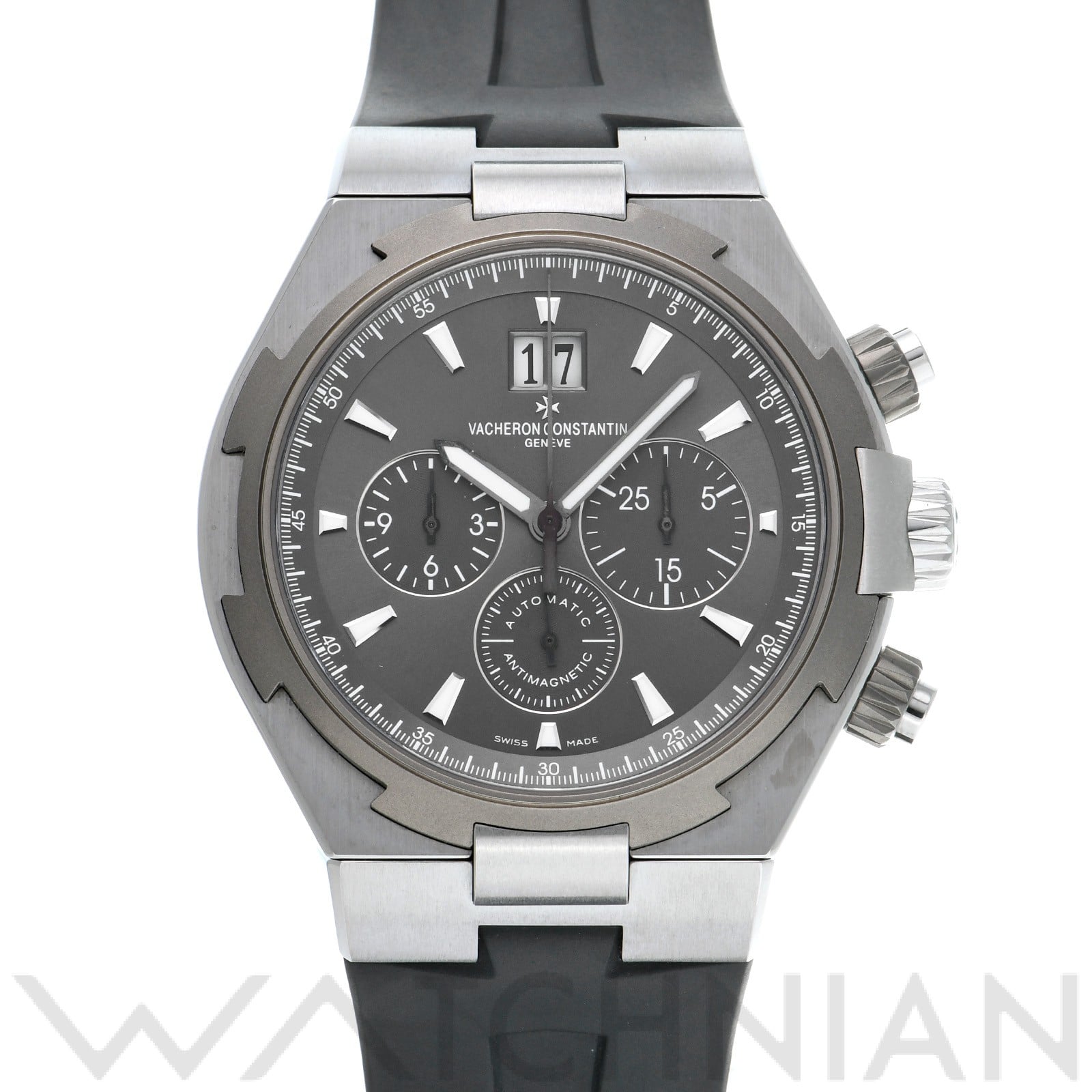 オーバーシーズ クロノグラフ 49150/000W-9501 グレー ヴァシュロン コンスタンタン VACHERON CONSTANTIN メンズ 【中古】