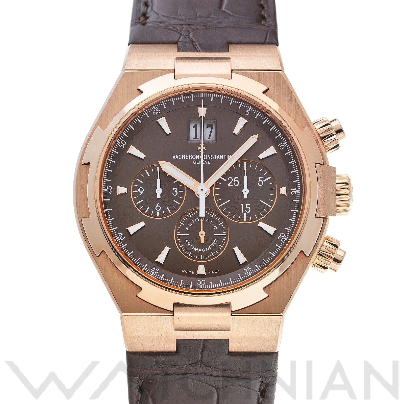 オーバーシーズ クロノグラフ 49150/000R-9338 グレー ヴァシュロン コンスタンタン VACHERON CONSTANTIN メンズ 【中古】