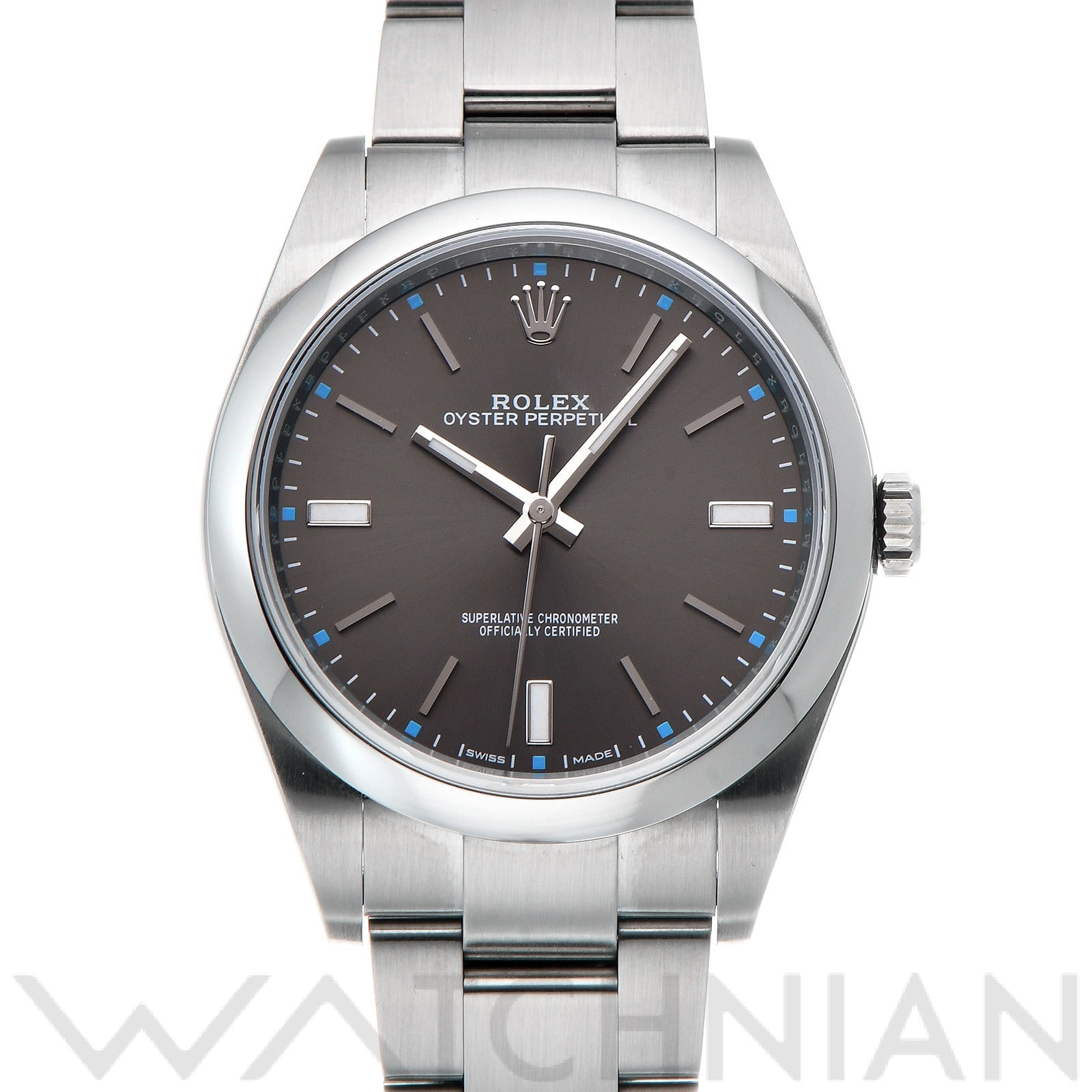 ロレックス / ROLEX オイスターパーペチュアル 39 114300 ダークロジウム メンズ 時計 【中古】【wristwatch】