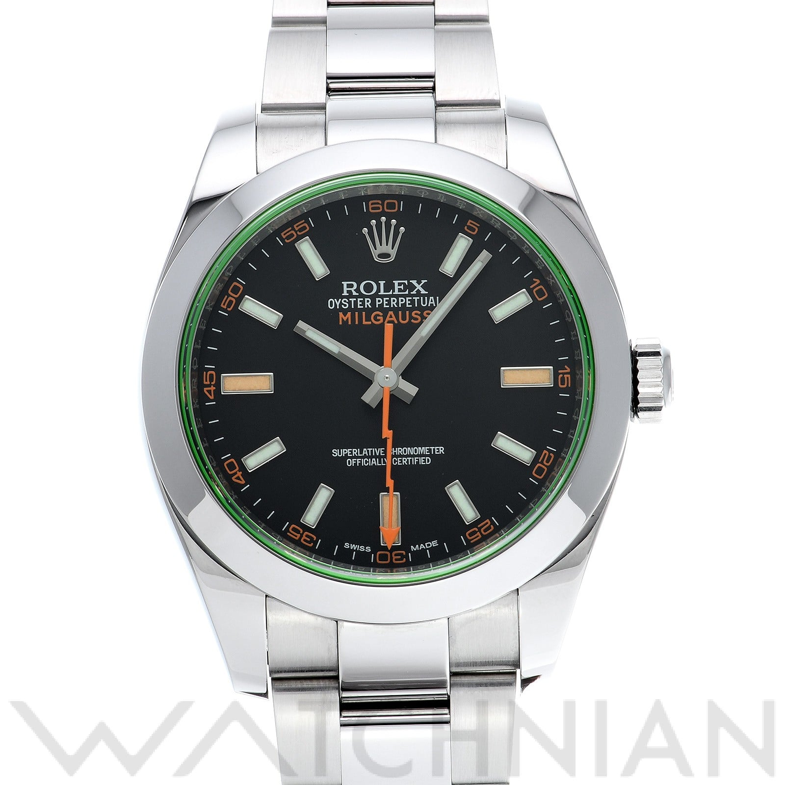 ロレックス / ROLEX ミルガウス 116400GV ブラック メンズ 時計 【中古】【wristwatch】