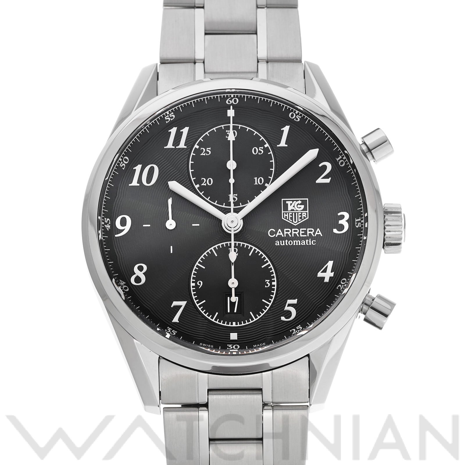 タグ ホイヤー / TAG HEUER カレラ キャリバーホイヤー01 クロノグラフ CAS2110.BA0730 ブラック メンズ 時計 【中古】【wristwatch】