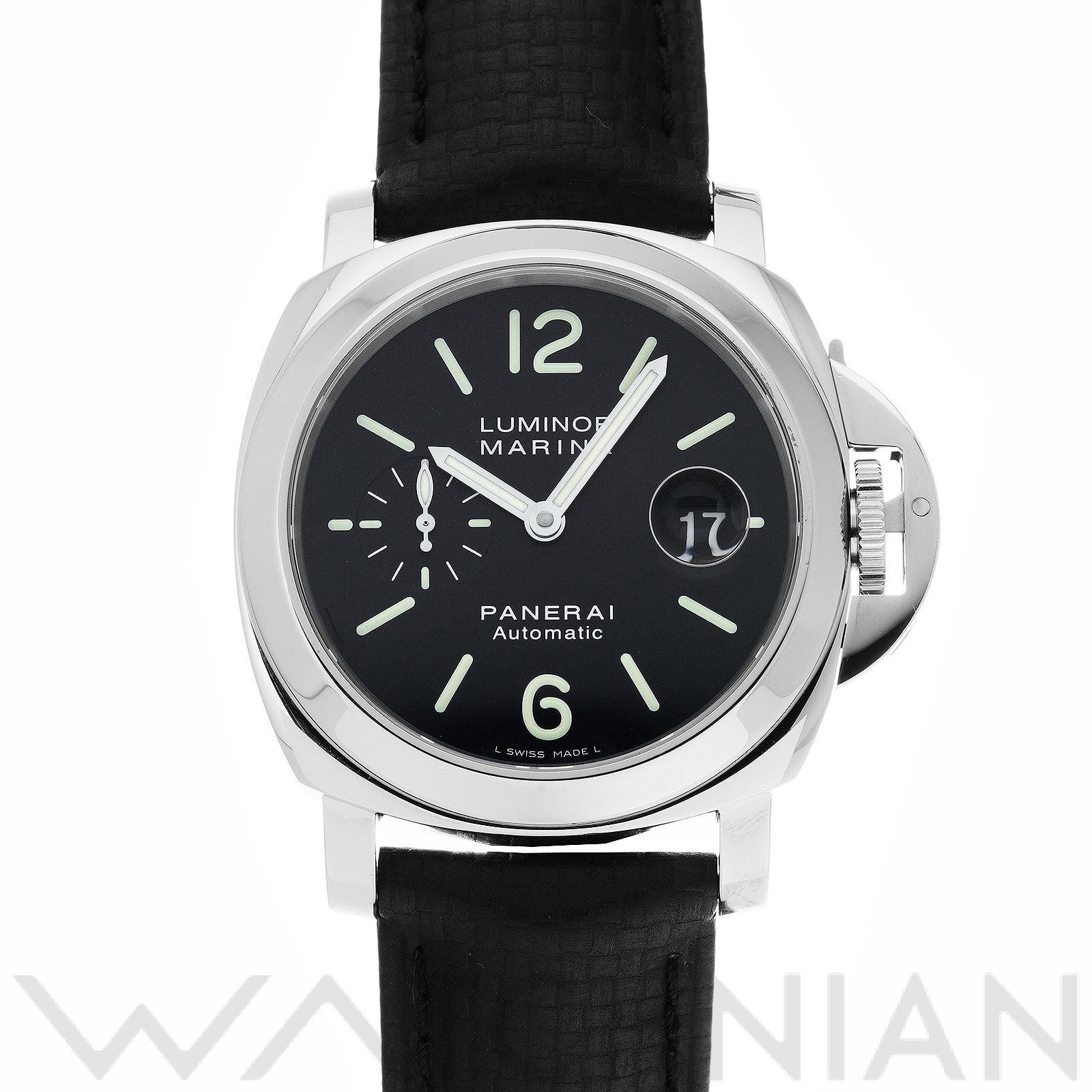 ルミノールマリーナ PAM00104 F番(2003年製造) ブラック パネライ OFFICINE PANERAI メンズ 【中古】