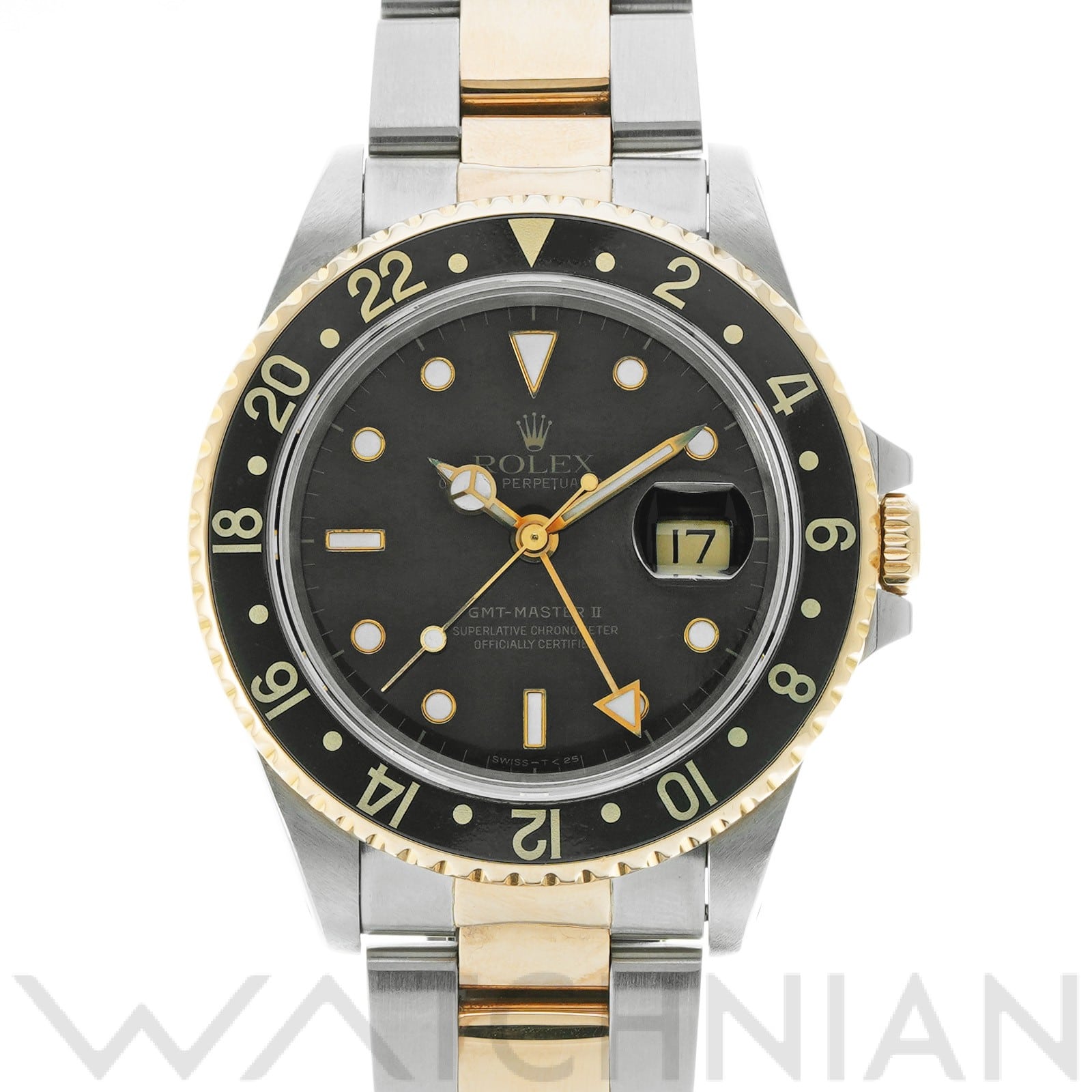 ロレックス GMTマスターII 16713 ブラック メンズ 時計 【中古】【wristwatch】