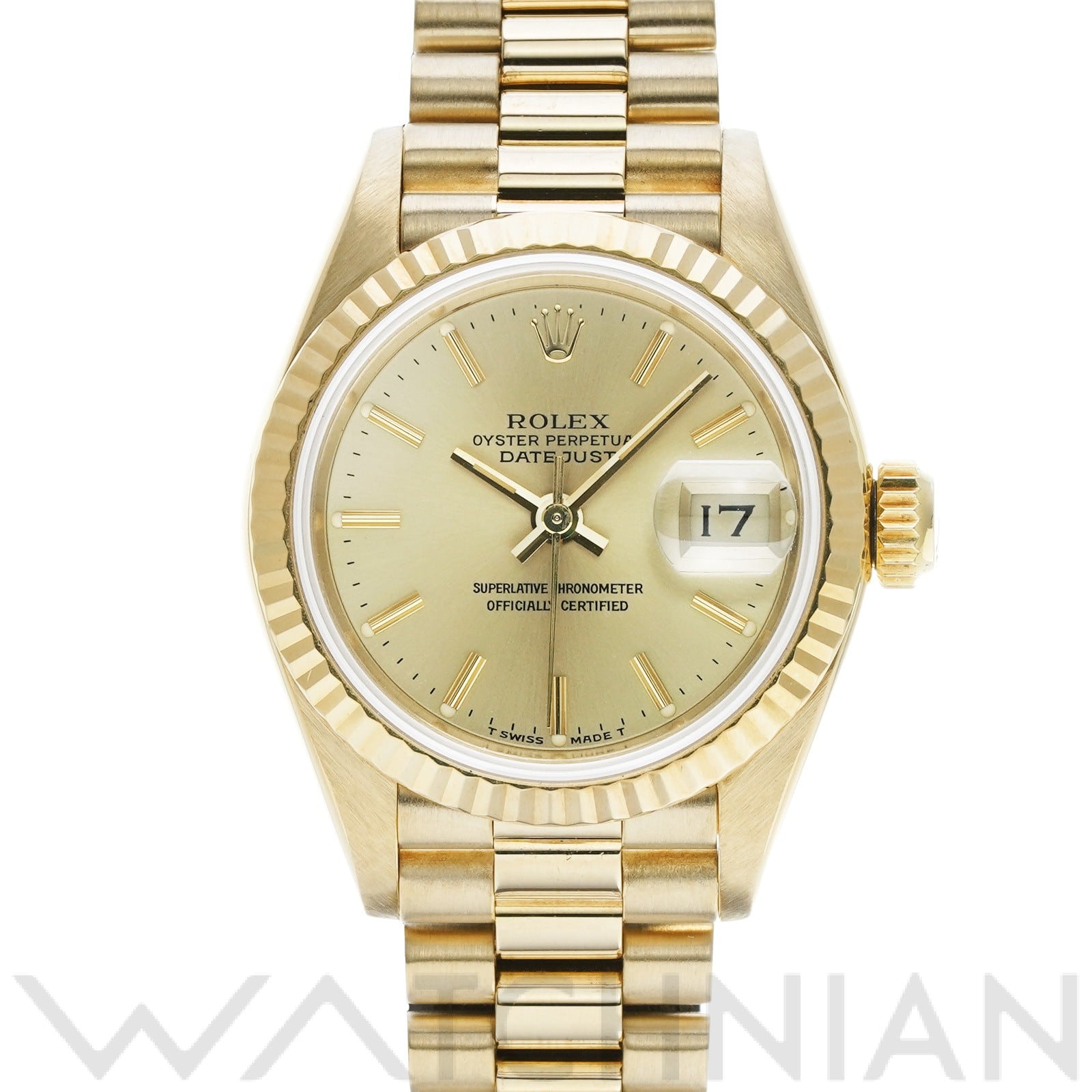 ロレックス デイトジャスト 26 69178 シャンパン レディース 時計 【中古】【wristwatch】