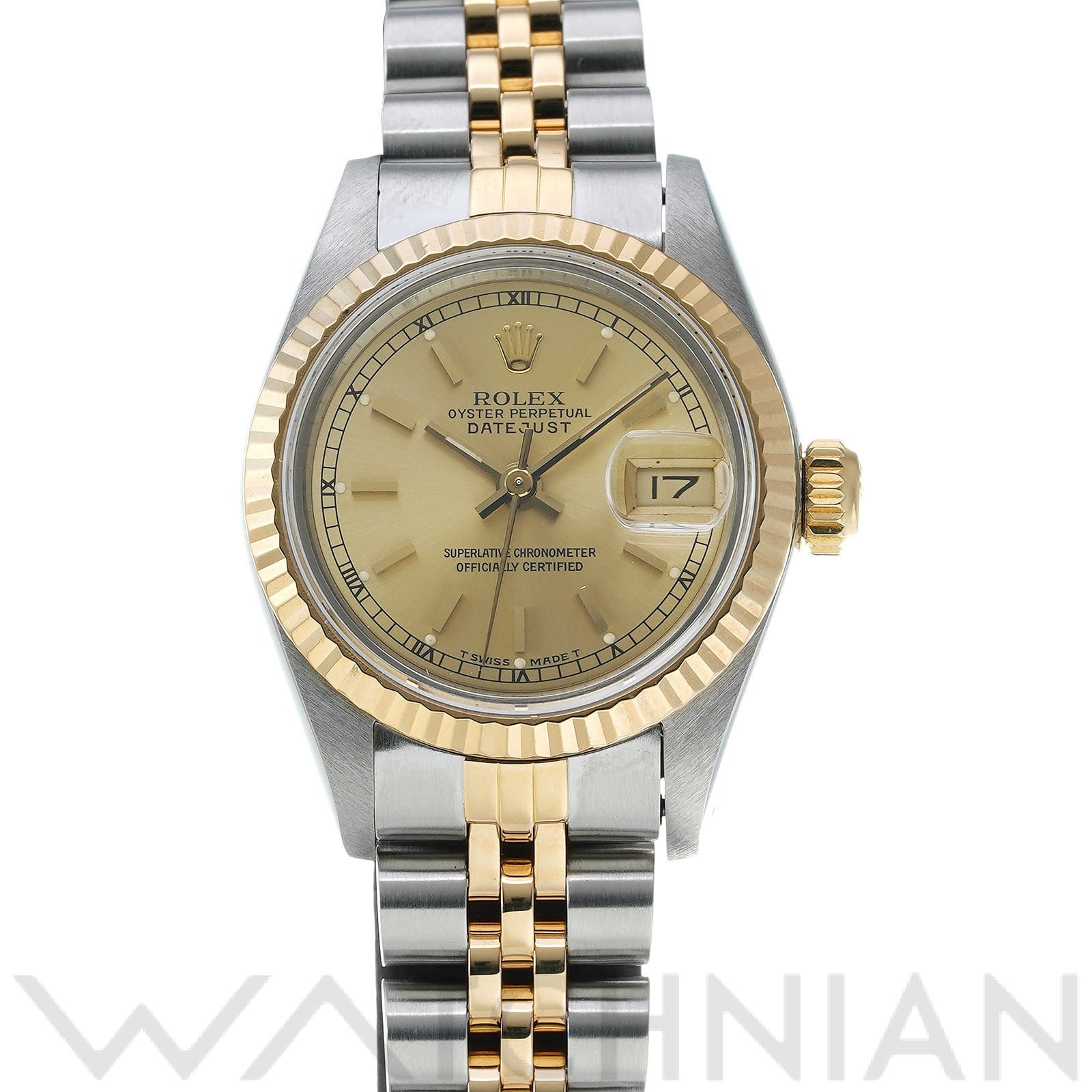 ロレックス デイトジャスト 26 69173 シャンパン レディース 時計 【中古】【wristwatch】