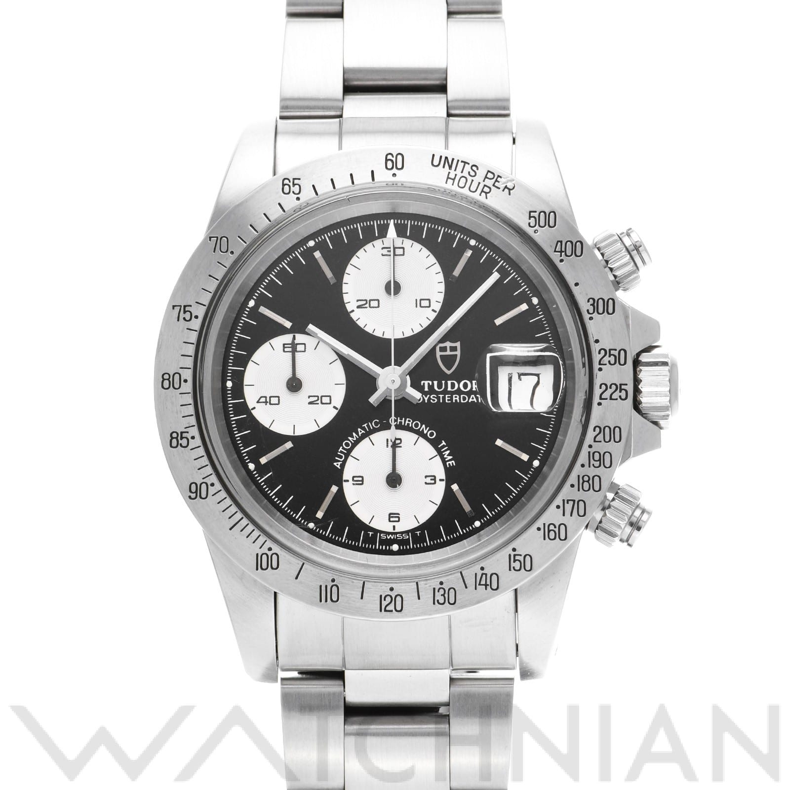 チューダー / チュードル / TUDOR クロノタイム 79180 ブラック/シルバー メンズ 時計 【中古】【wristwatch】