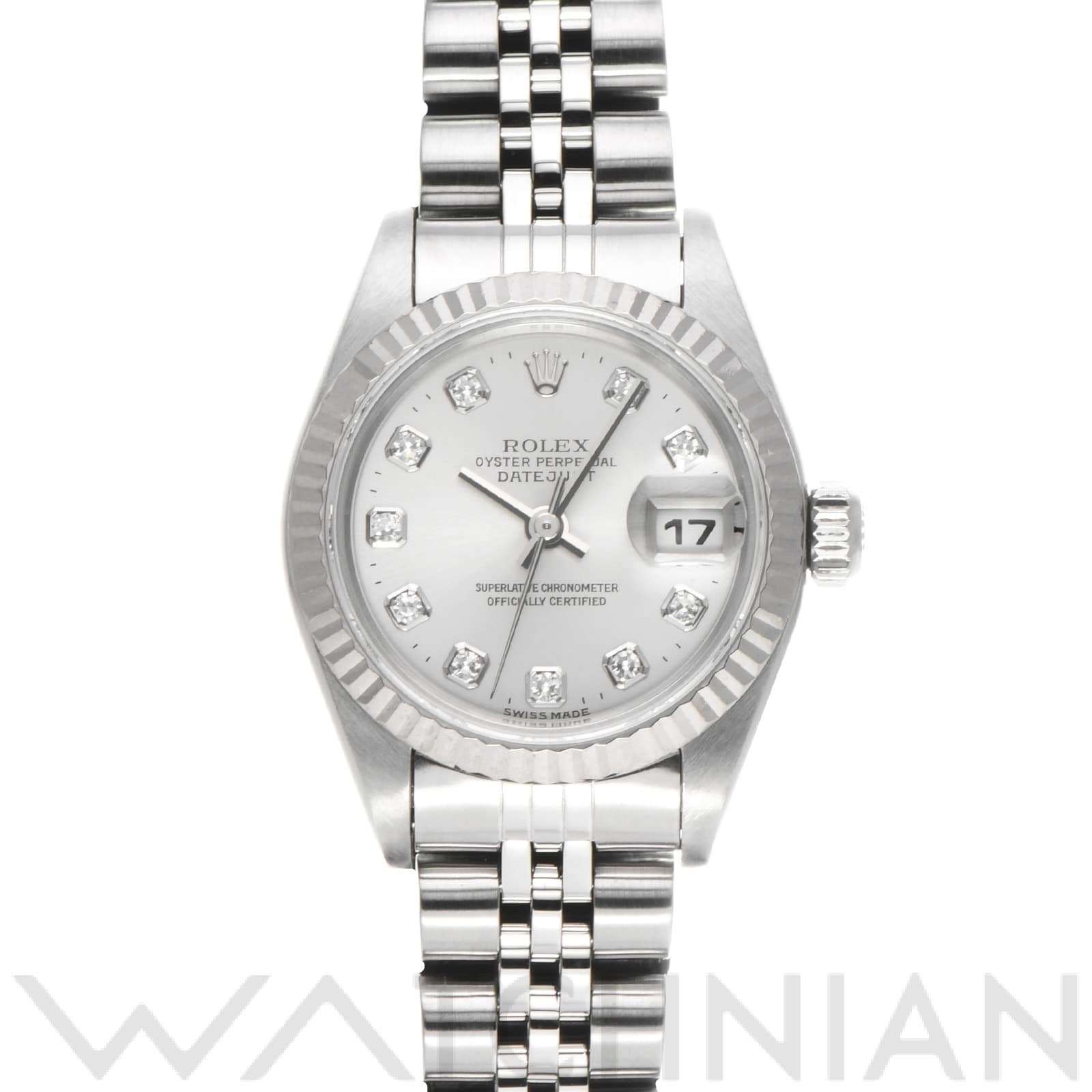 ロレックス デイトジャスト 79174G シルバー/ダイヤモンド レディース 時計 【中古】【wristwatch】