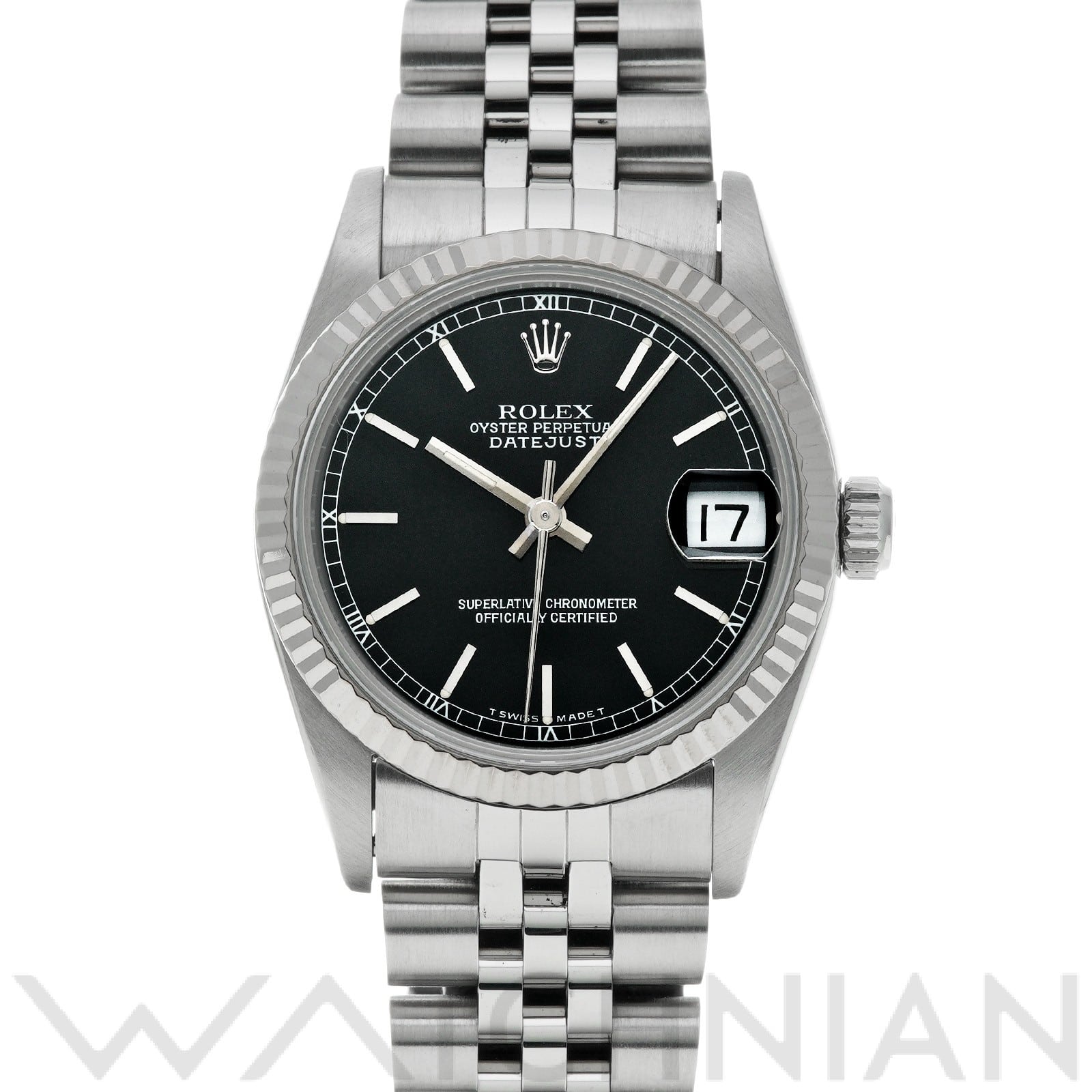 デイトジャスト 31 68274 S番(1994年頃製造) ブラック ロレックス ROLEX ユニセックス 【中古】