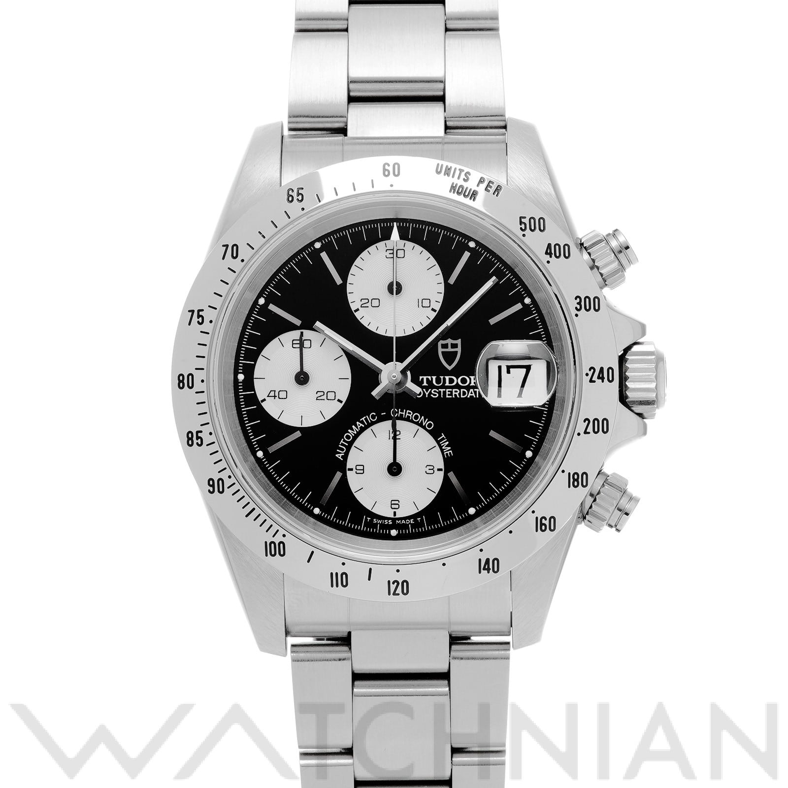 チューダー / チュードル / TUDOR クロノタイム 79280 ブラック/シルバー メンズ 時計 【中古】【wristwatch】