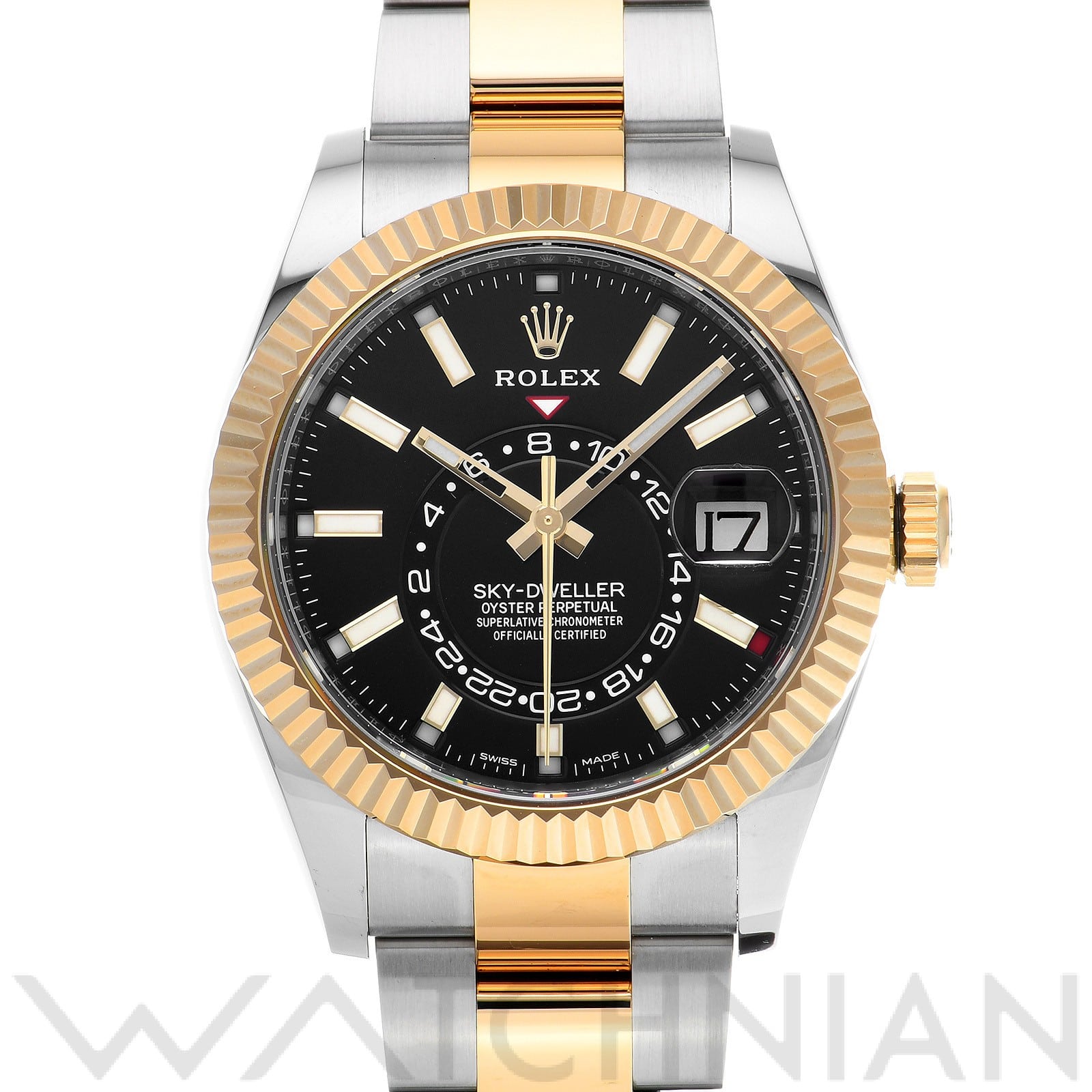 ロレックス / ROLEX スカイドゥエラー 326933 ブライトブラック メンズ 時計 【中古】【wristwatch】