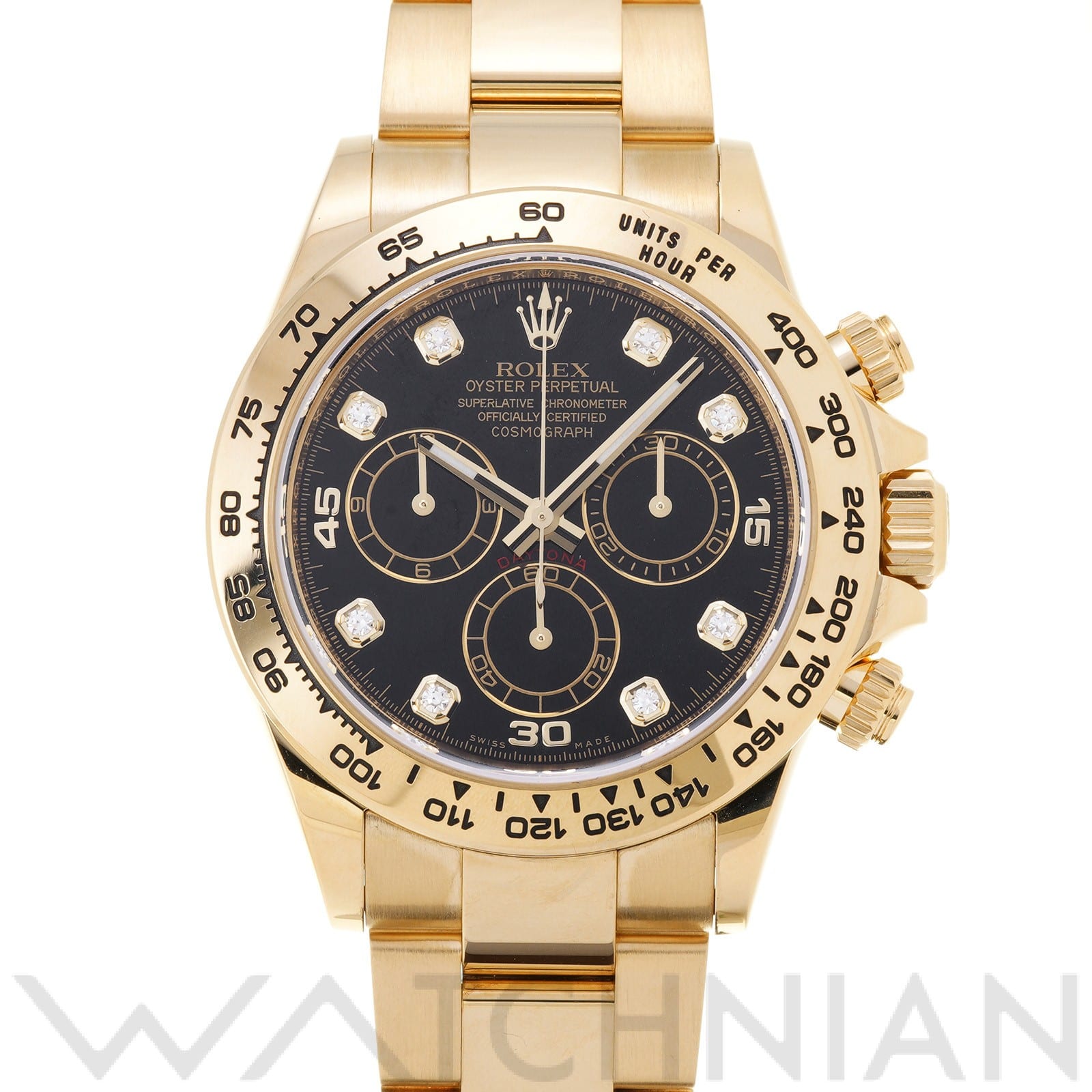 ロレックス コスモグラフ デイトナ 116508G ブラック/ダイヤモンド メンズ 時計 【中古】【wristwatch】