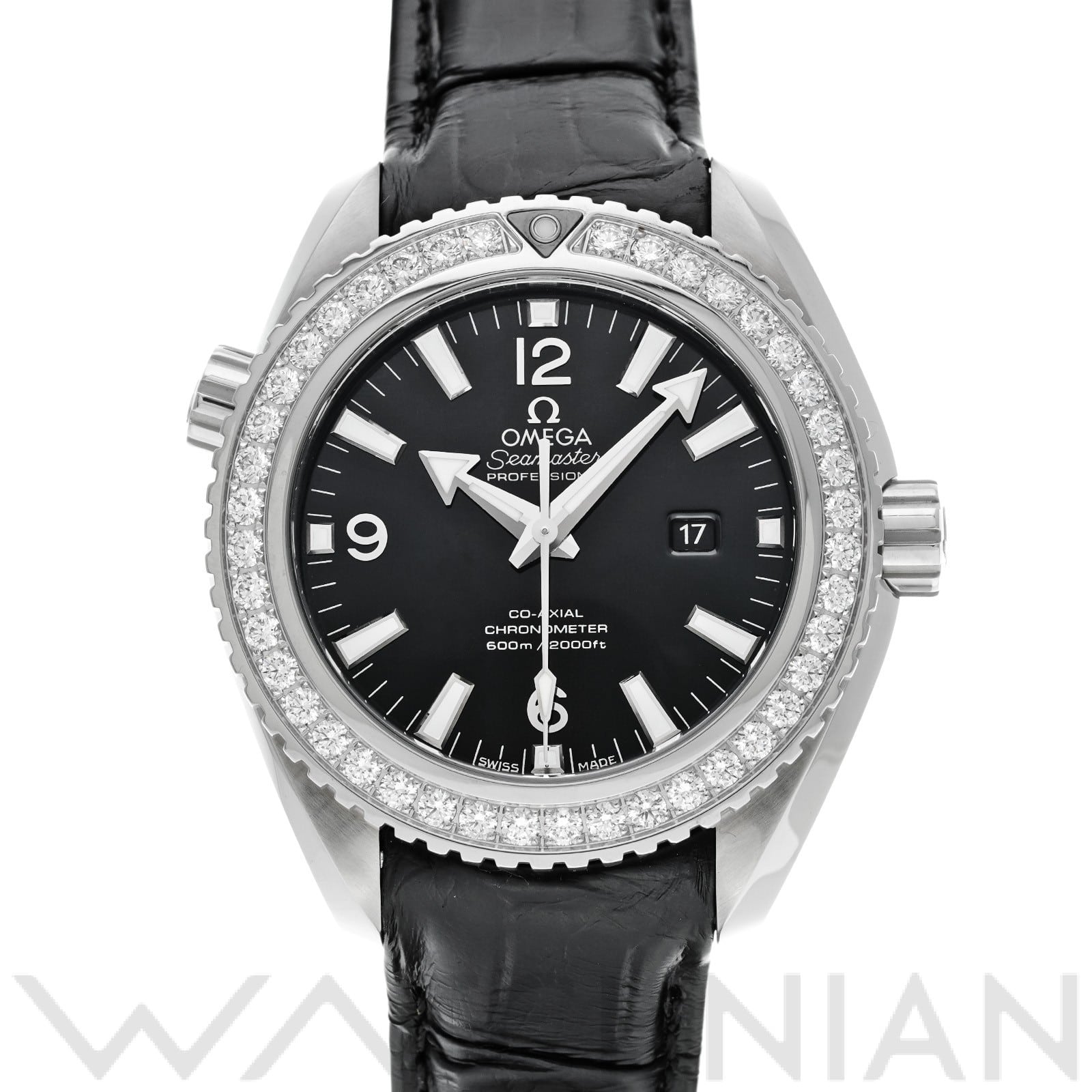 シーマスター プラネットオーシャン 600 コーアクシャル 232.18.38.20.01.001 ブラック オメガ OMEGA ユニセックス 【中古】