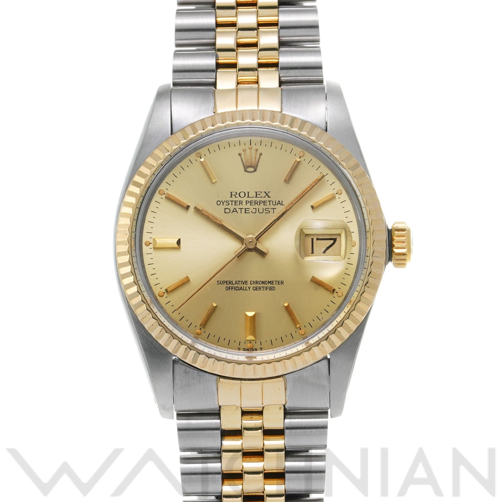 ロレックス デイトジャスト 36 16013 シャンパン メンズ 時計 【中古】【wristwatch】