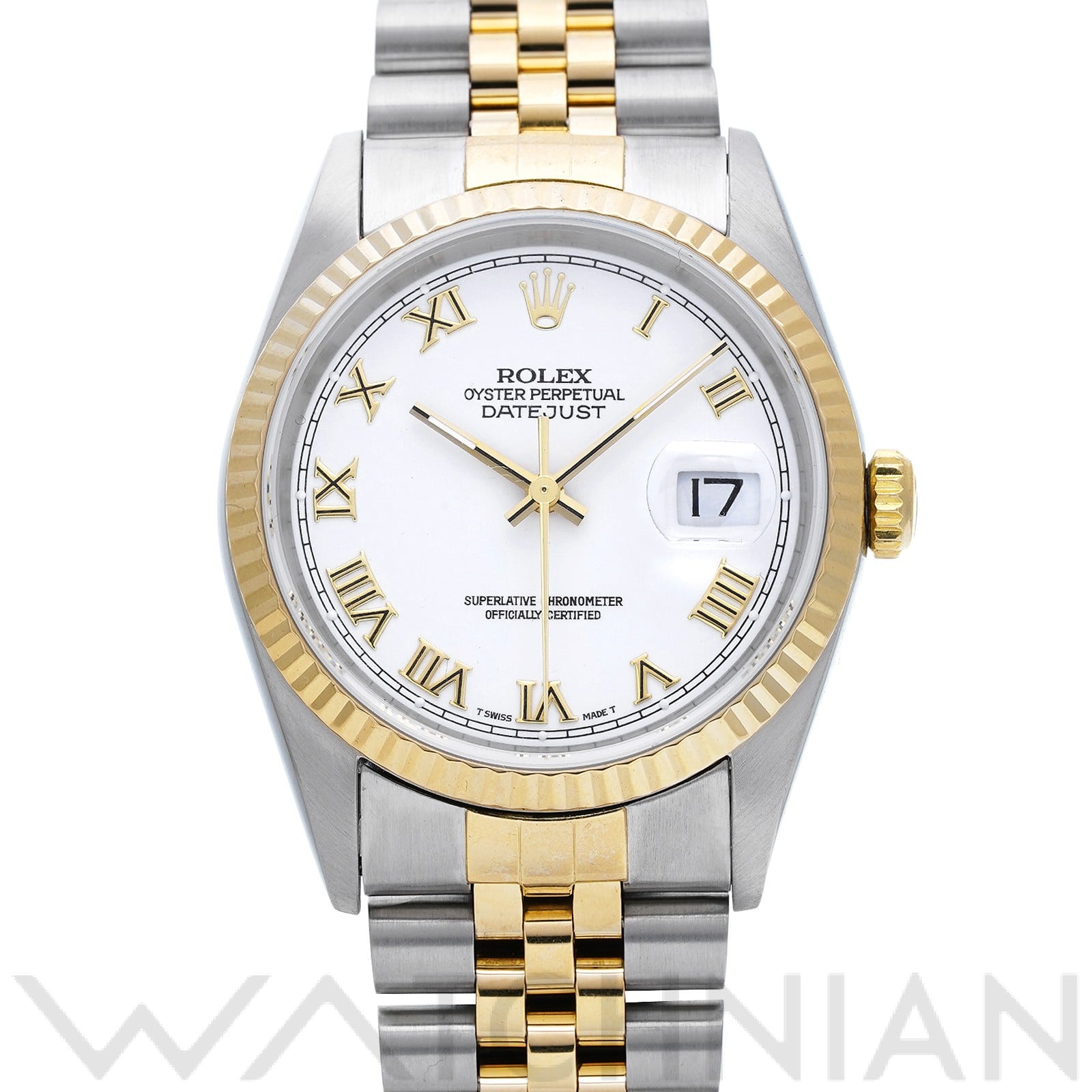 ロレックス デイトジャスト 36 16233 ホワイトシャンタン メンズ 時計 【中古】【wristwatch】