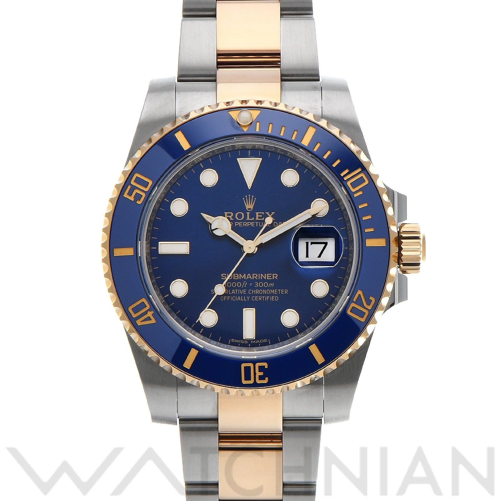 サブマリーナ デイト 116613LB ランダムシリアル ブルー ロレックス ROLEX メンズ 【中古】