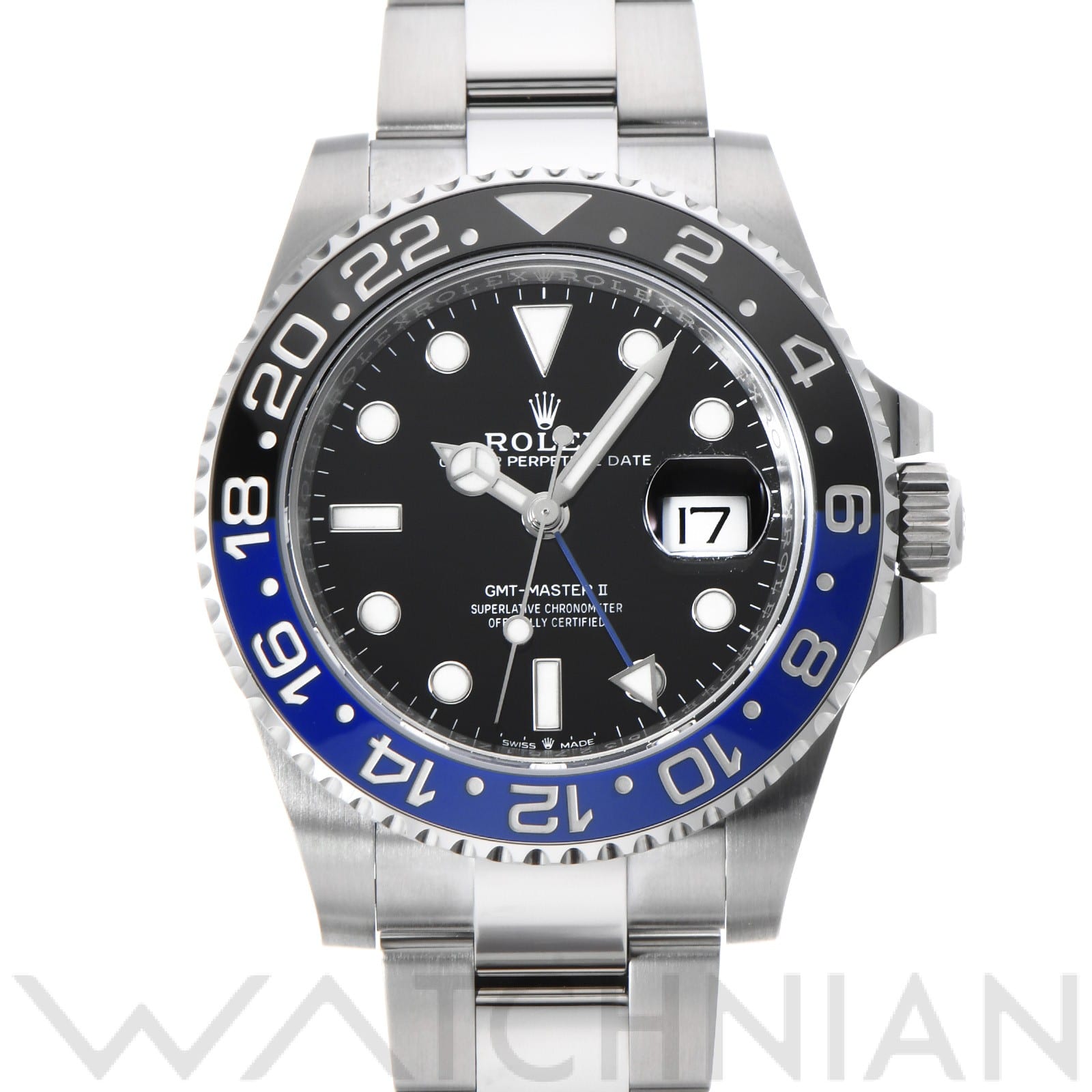 ロレックス GMTマスターII 126710BLNR ブラック メンズ 時計 【中古】【wristwatch】