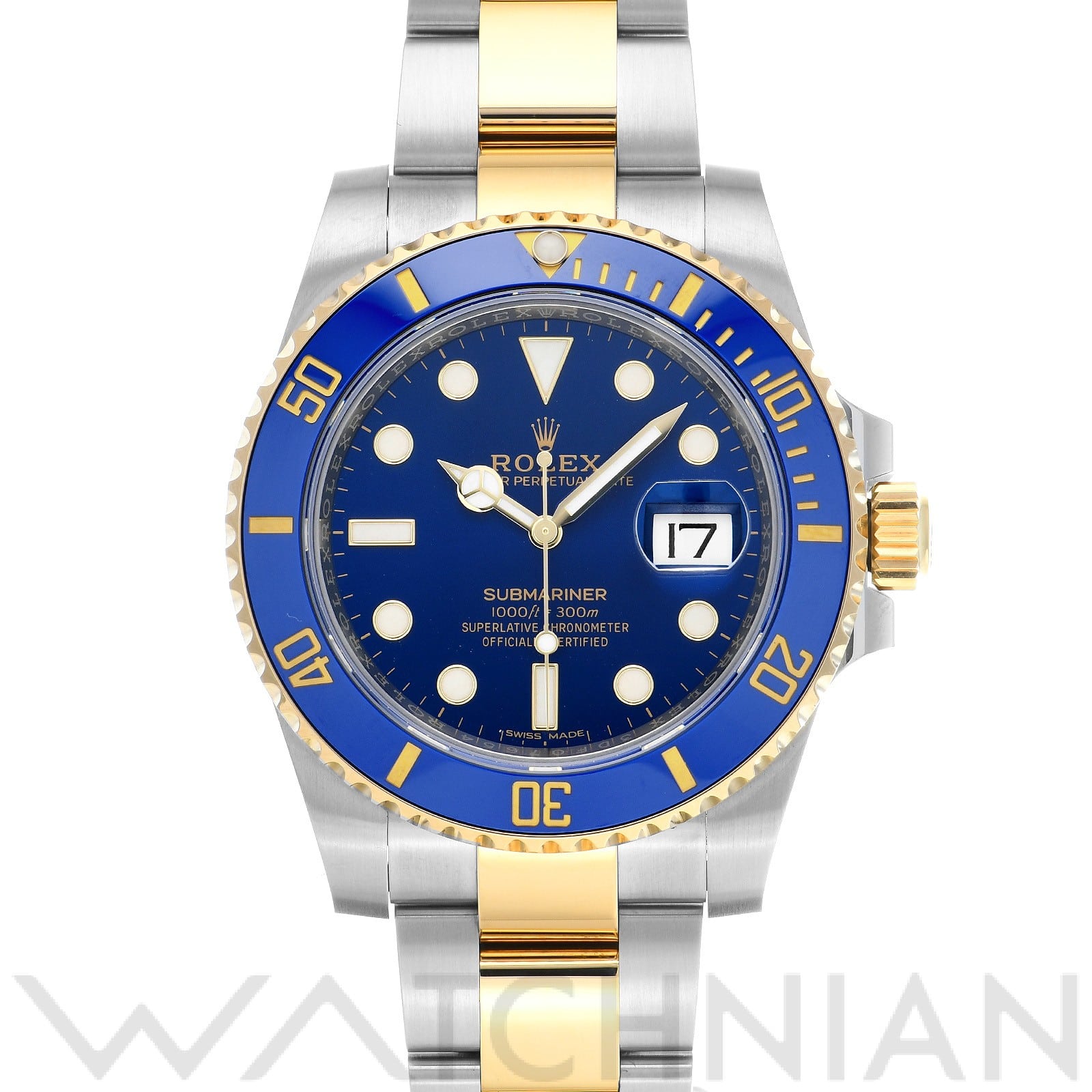 サブマリーナ デイト 116613LB ランダムシリアル ブルー ロレックス ROLEX メンズ 【中古】