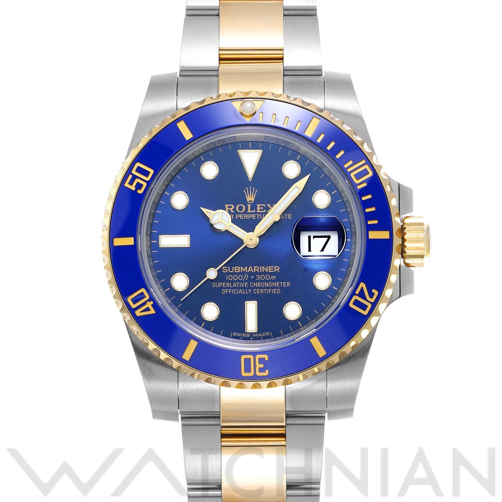 サブマリーナ デイト 116613LB ランダムシリアル ブルー ロレックス ROLEX メンズ 【中古】