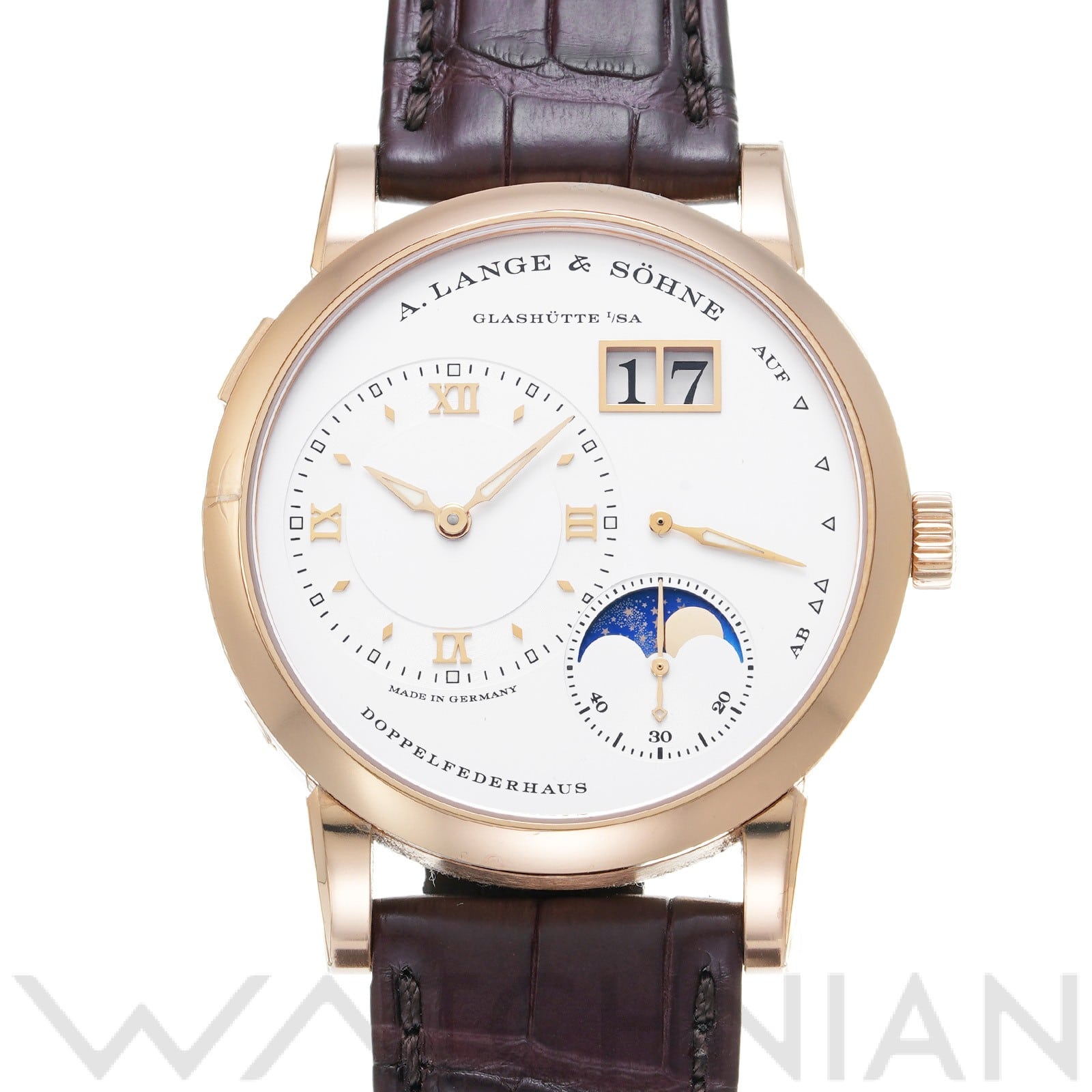 ランゲ1 ムーンフェイズ 192.032 シルバー ランゲ&ゾーネ A.LANGE&SOHNE メンズ 【中古】