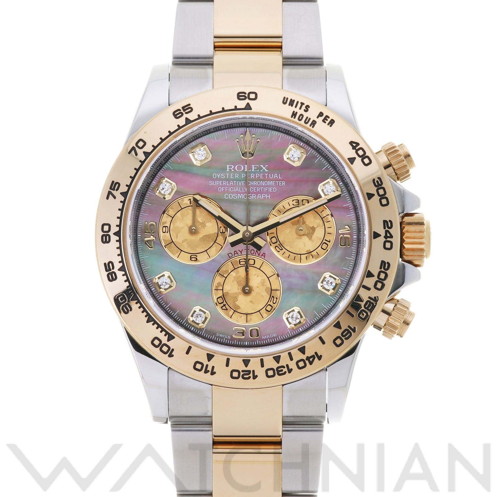 ロレックス コスモグラフ デイトナ 116503NG ブラックシェル/ゴールドクリスタル/ダイヤモンド メンズ 時計 【中古】【wristwatch】