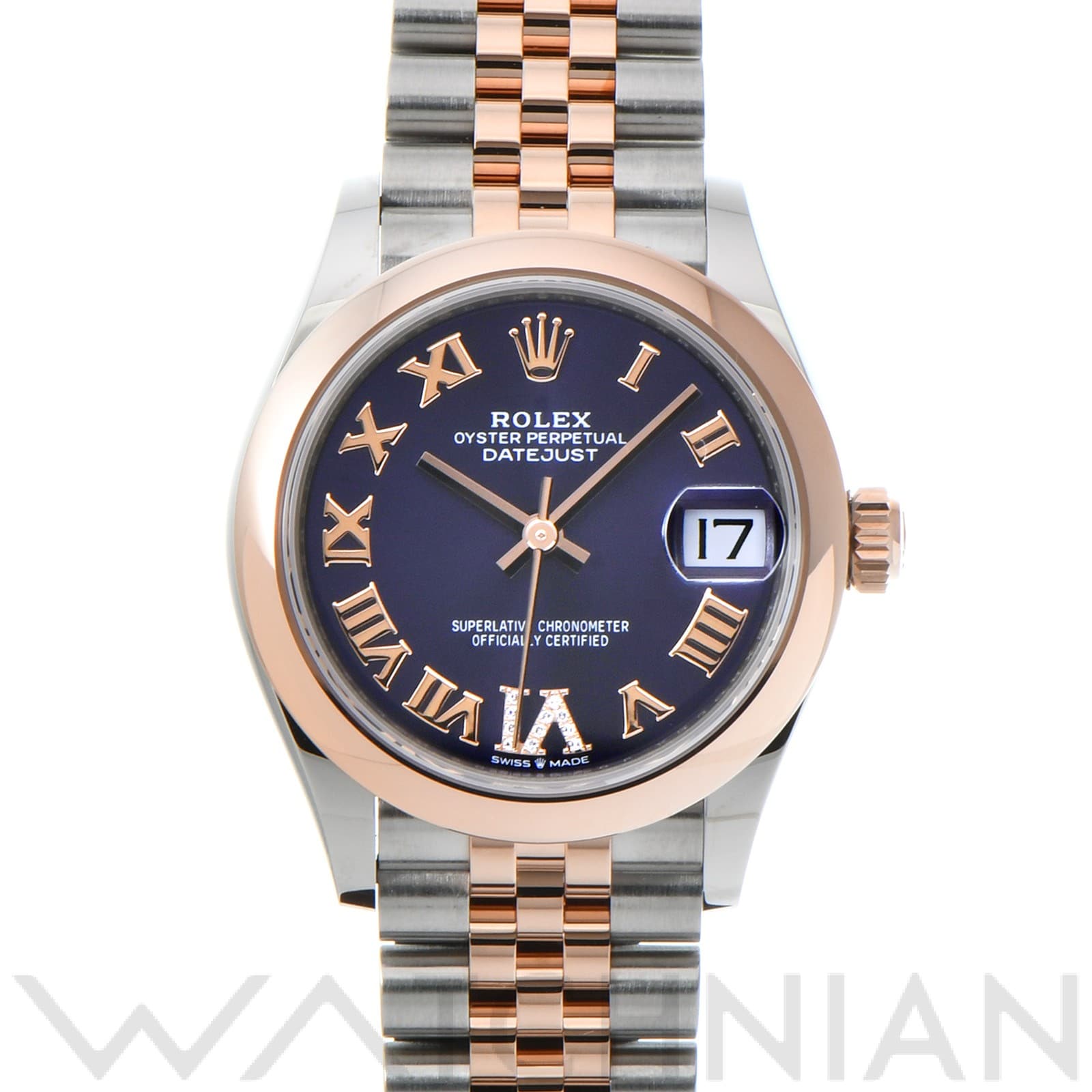 ロレックス デイトジャスト 31 278241 オーベルジーヌ/ダイヤモンド ユニセックス 時計 【中古】【wristwatch】