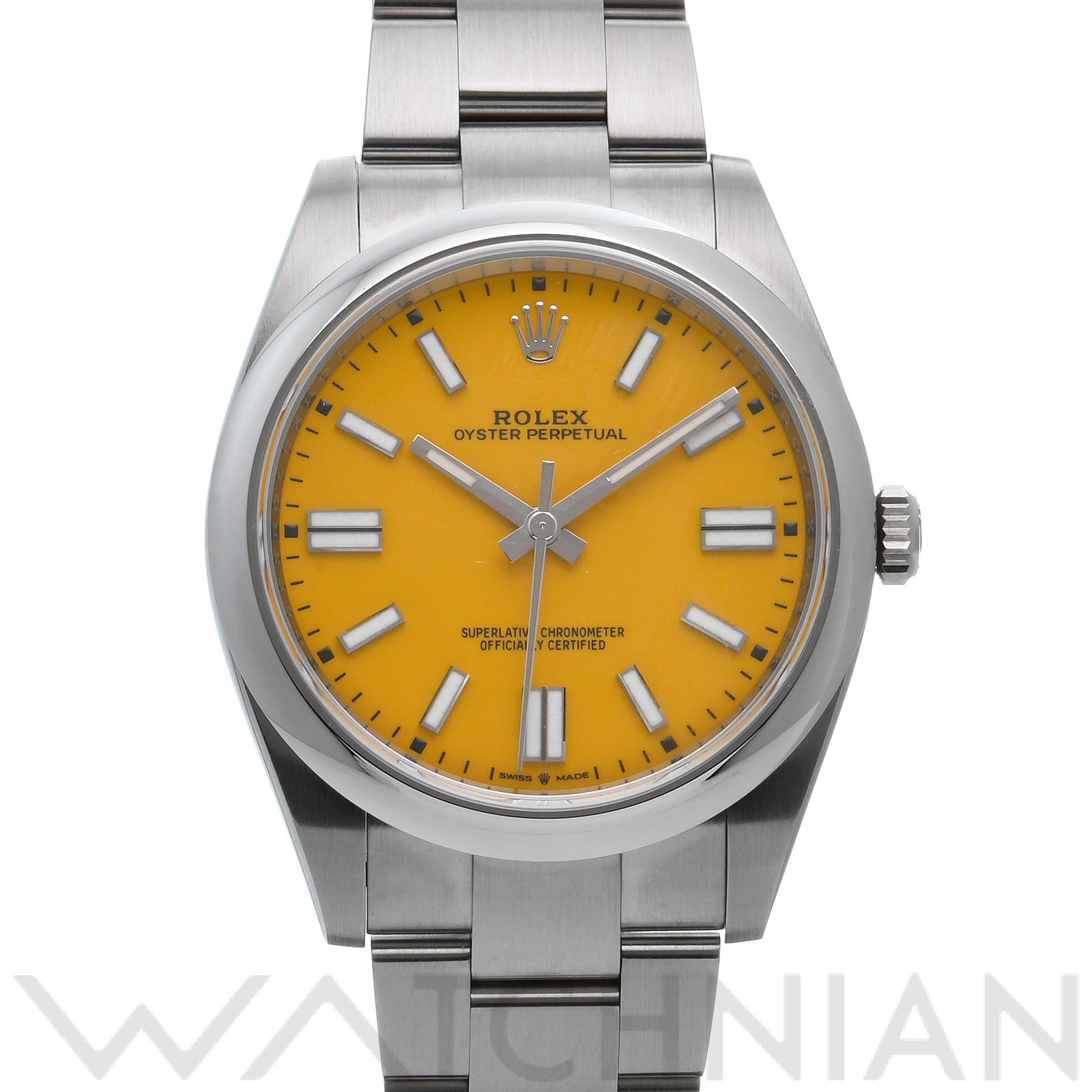 ロレックス オイスターパーペチュアル 41 124300 イエロー メンズ 時計 【中古】【wristwatch】