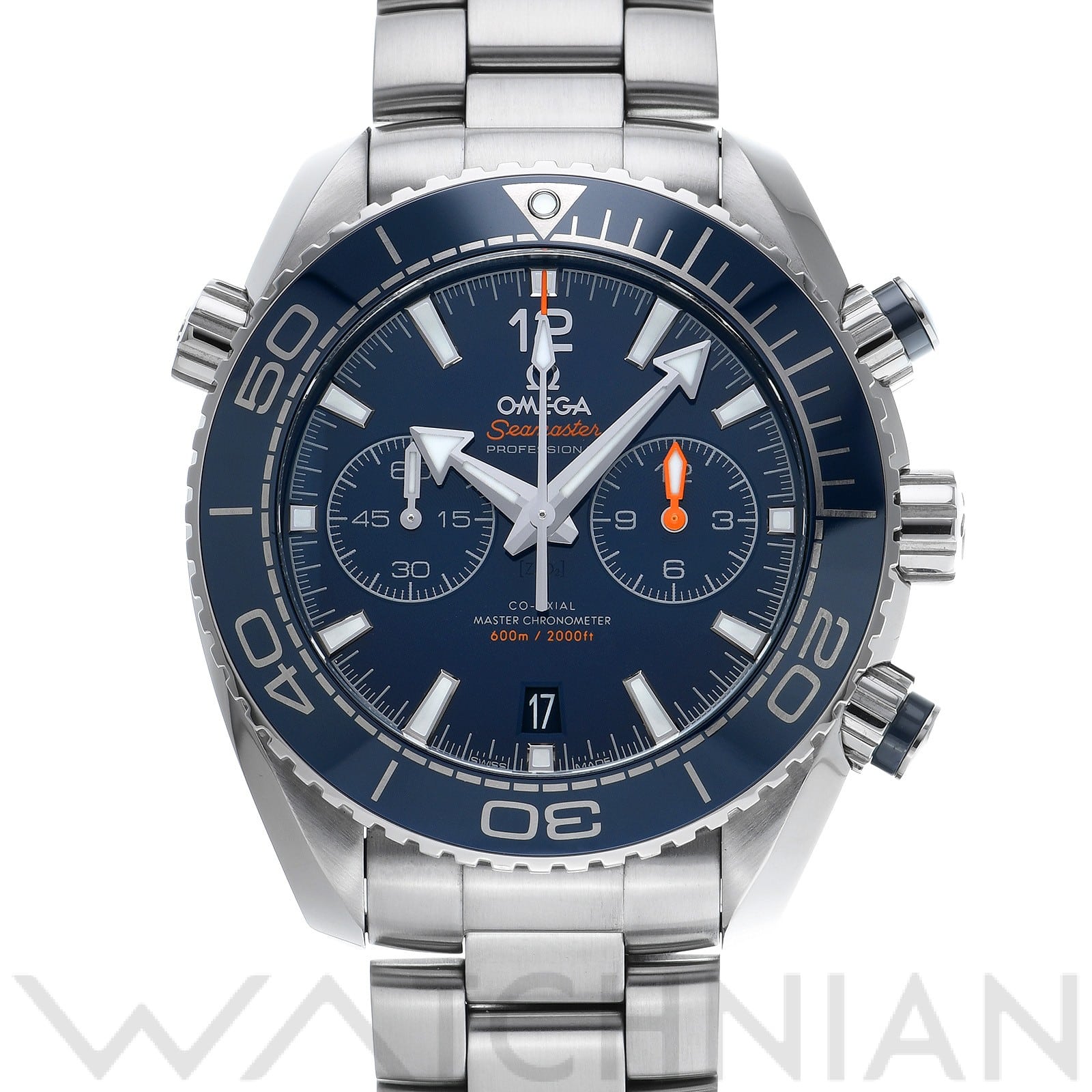 オメガ / OMEGA シーマスター 600 プラネットオーシャン クロノグラフ コーアクシャル マスタークロノメーター 215.30.46.51.03.001 ブルー メンズ 時計 【中古】【wristwatch】