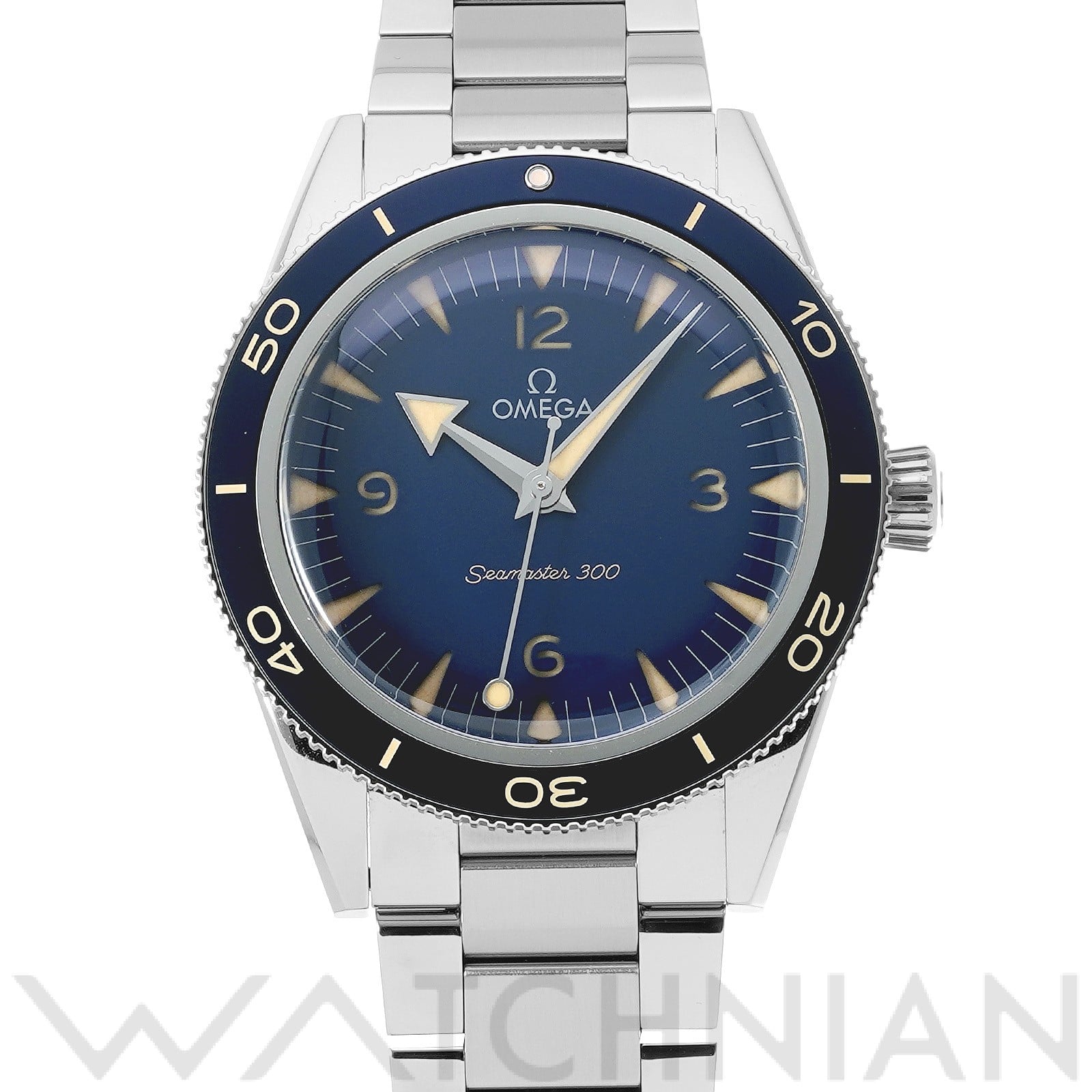 オメガ / OMEGA シーマスター 300 コーアクシャル マスタークロノメーター 234.30.41.21.03.001 ブルー メンズ 時計 【中古】【wristwatch】