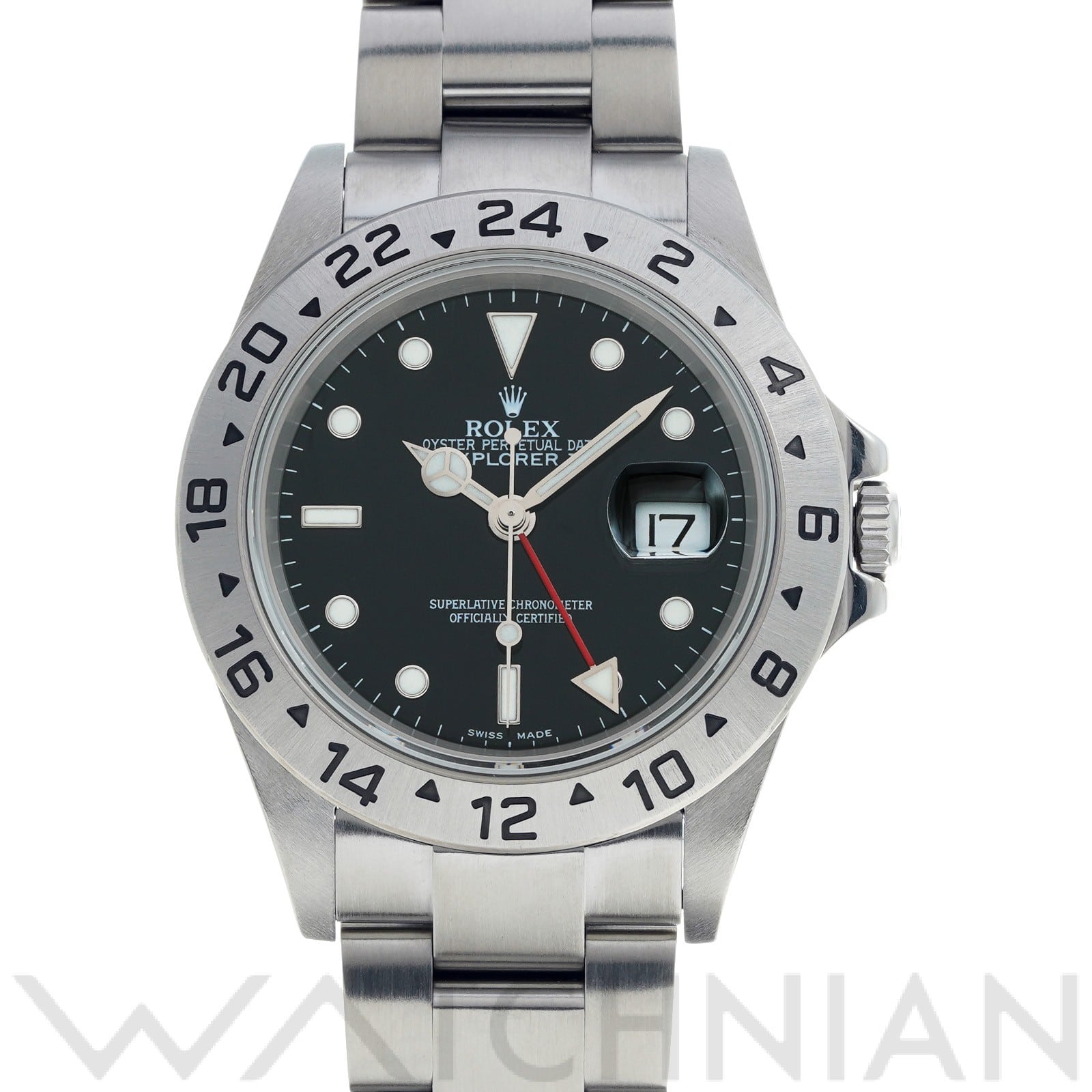 ロレックス エクスプローラーII 16570 ブラック メンズ 時計 【中古】【wristwatch】