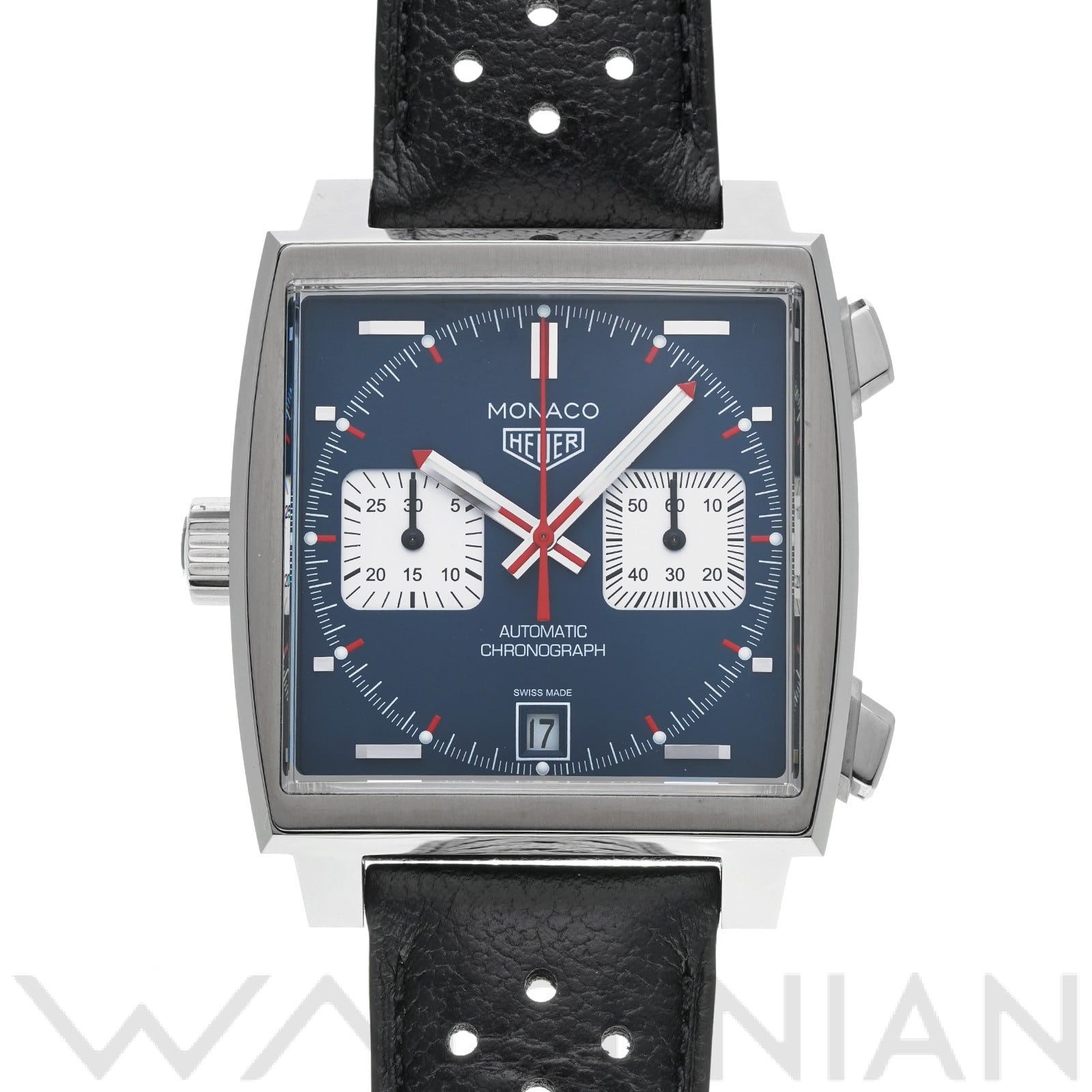 モナコ キャリバー11 クロノグラフ スティーブ・マックイーン CAW211P.FC6356 ブルー/シルバー タグホイヤー TAG HEUER メンズ 【中古】