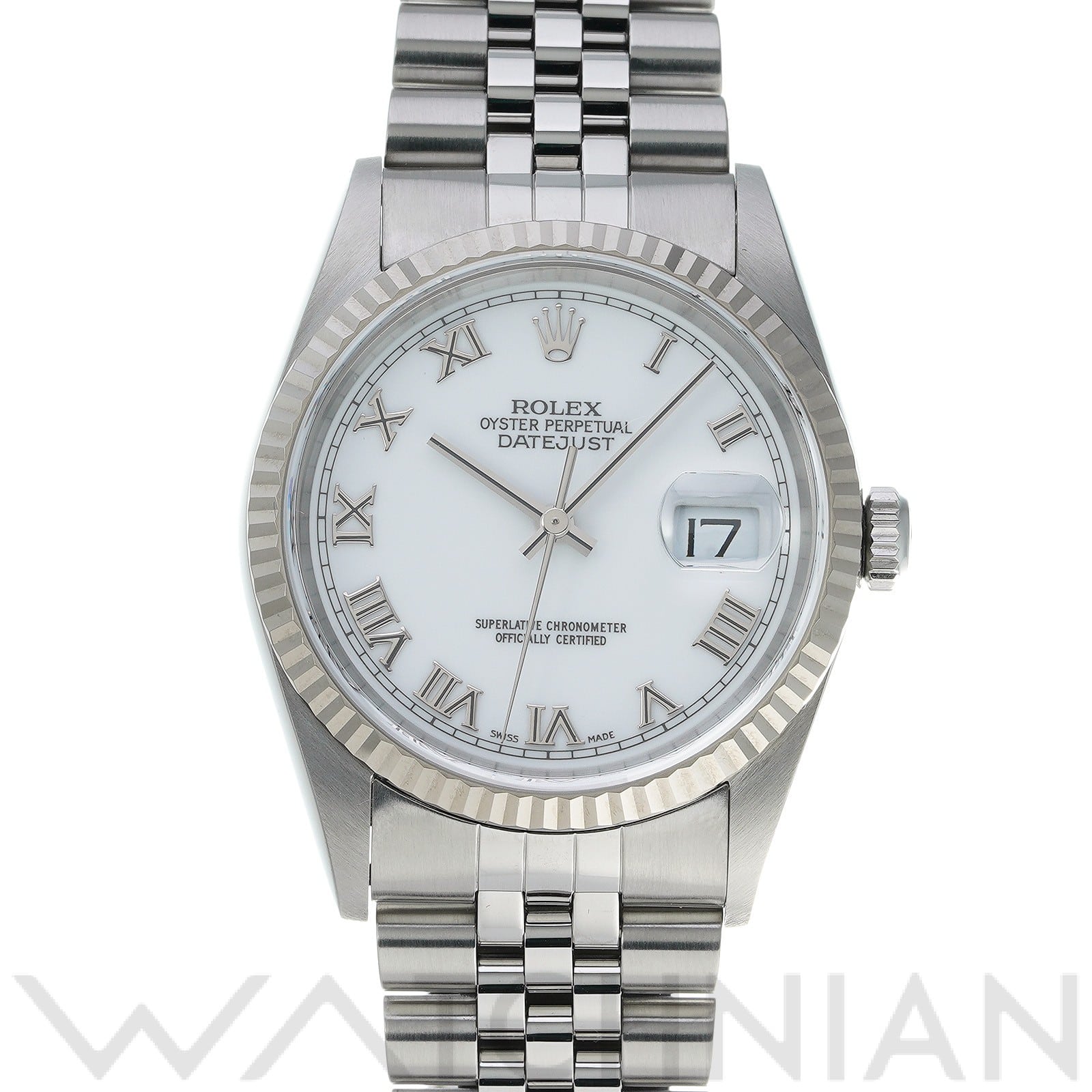 ロレックス デイトジャスト 16234 ホワイト メンズ 時計 【中古】【wristwatch】