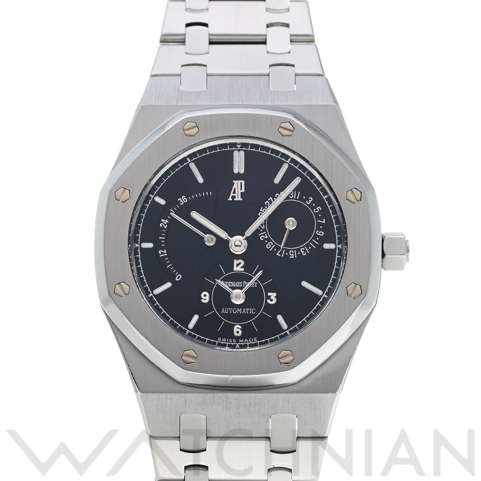 オーデマ ピゲ ロイヤルオーク デュアルタイム 25730ST.O.0789ST ブラック メンズ 時計 【中古】【wristwatch】