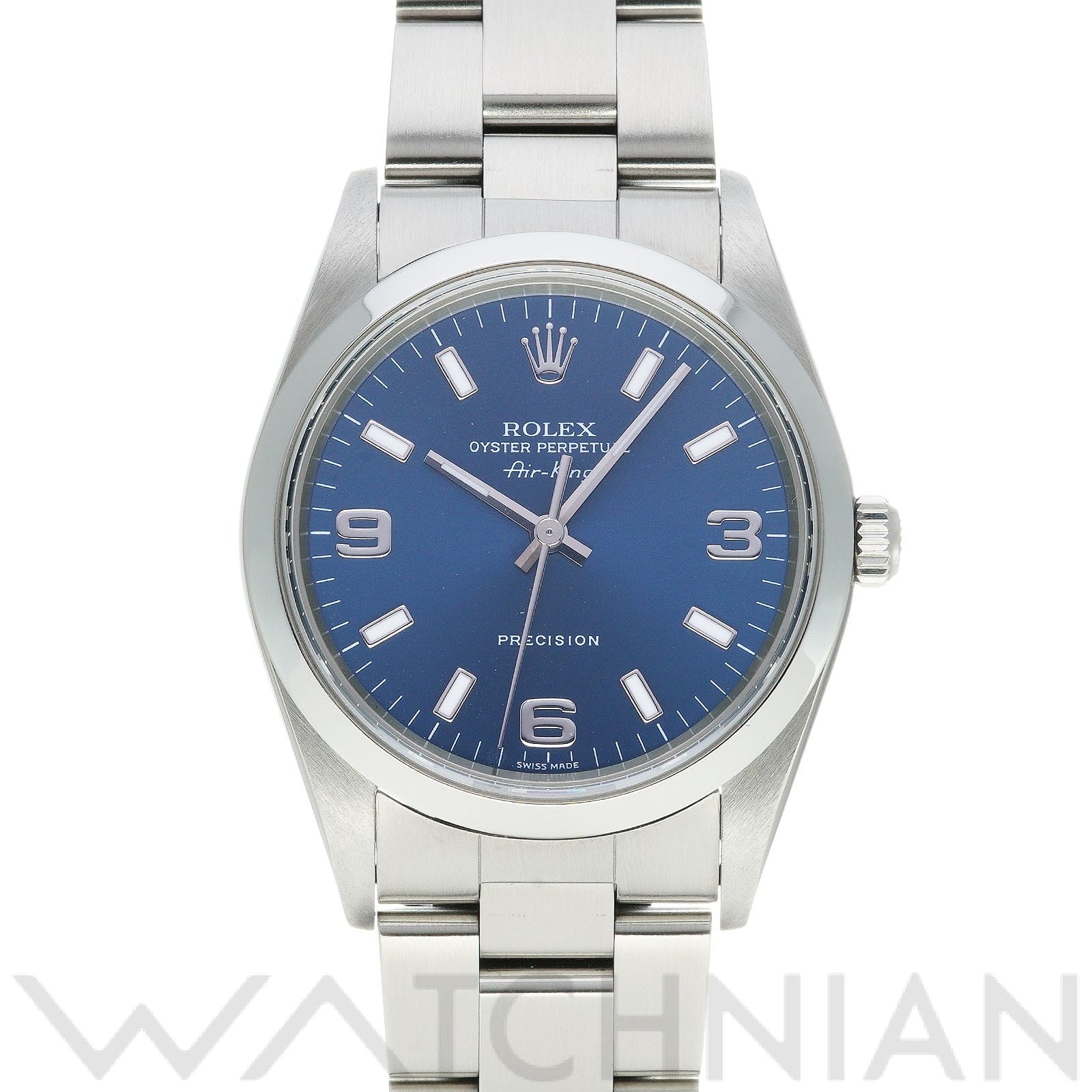 ロレックス エアキング 14000M ブルー メンズ 時計 【中古】【wristwatch】