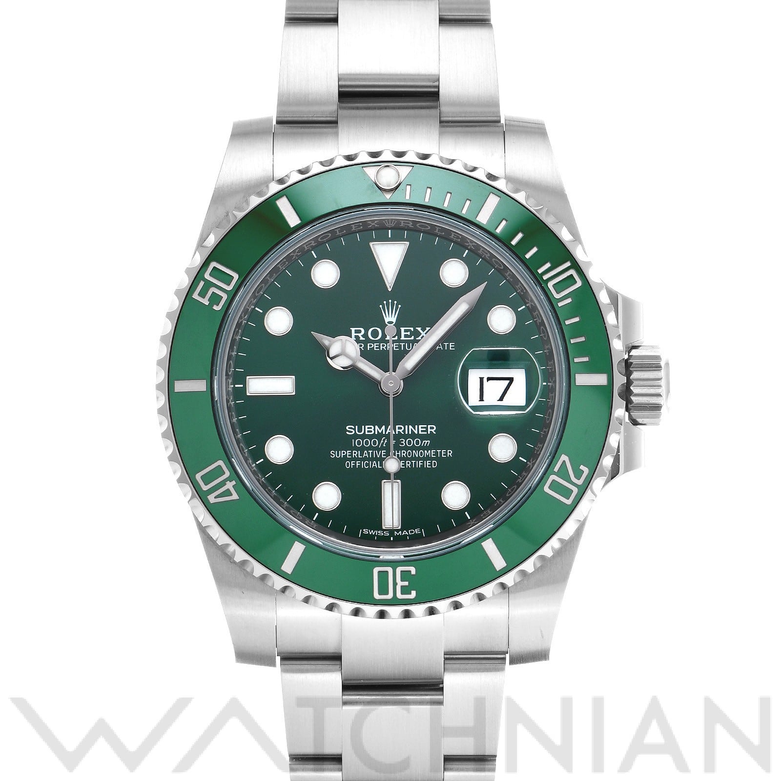 ロレックス サブマリーナ デイト 116610LV グリーン メンズ 時計 【中古】【wristwatch】