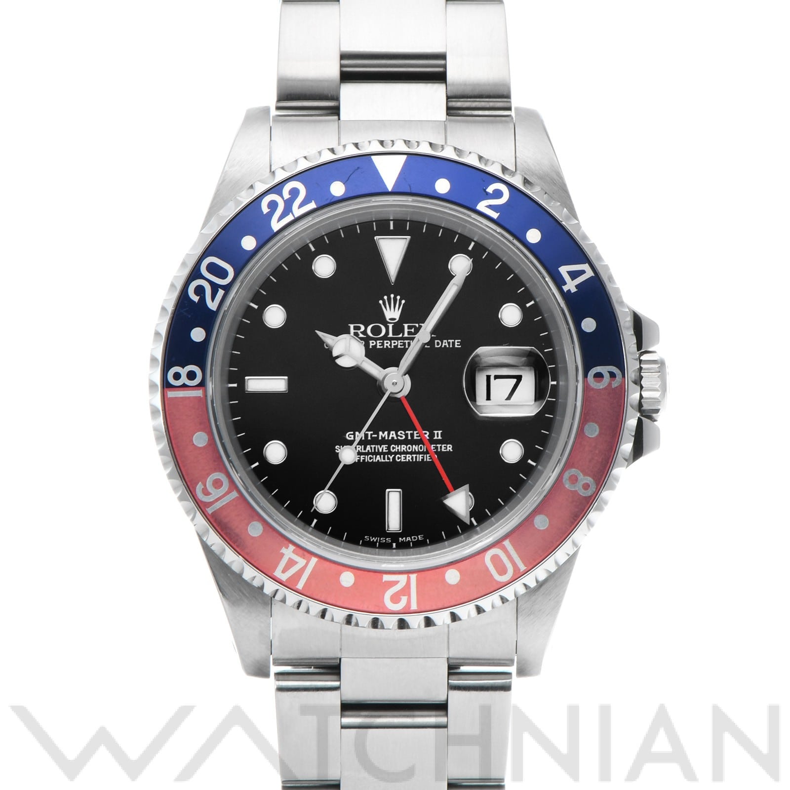 ロレックス GMTマスターII 16710 ブラック メンズ 時計 【中古】【wristwatch】