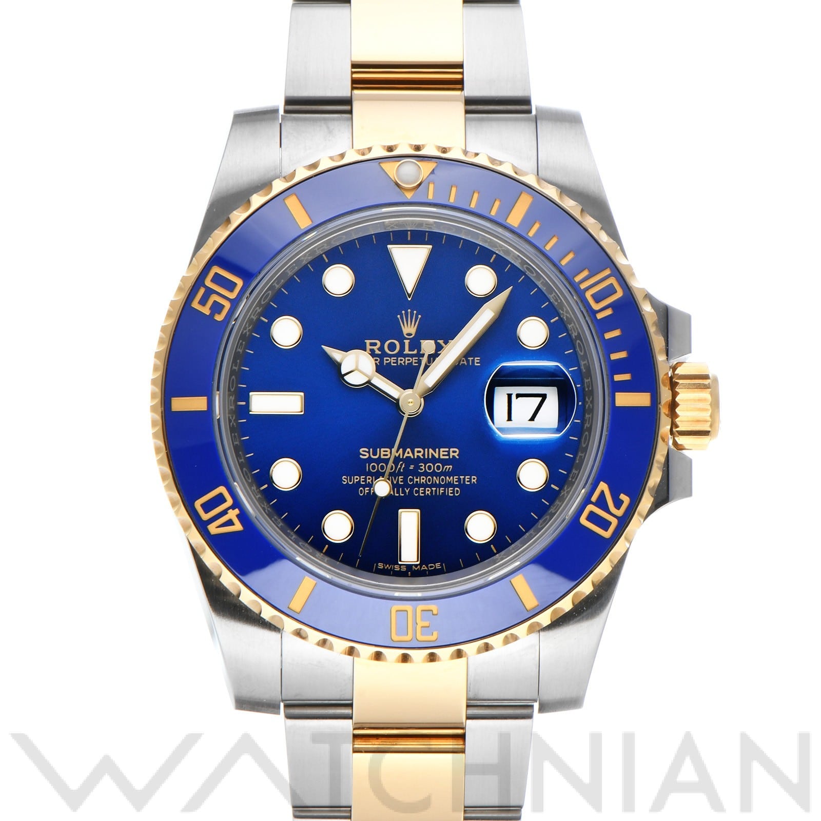 サブマリーナ デイト 116613LB ランダムシリアル ブルー ロレックス ROLEX メンズ 【中古】