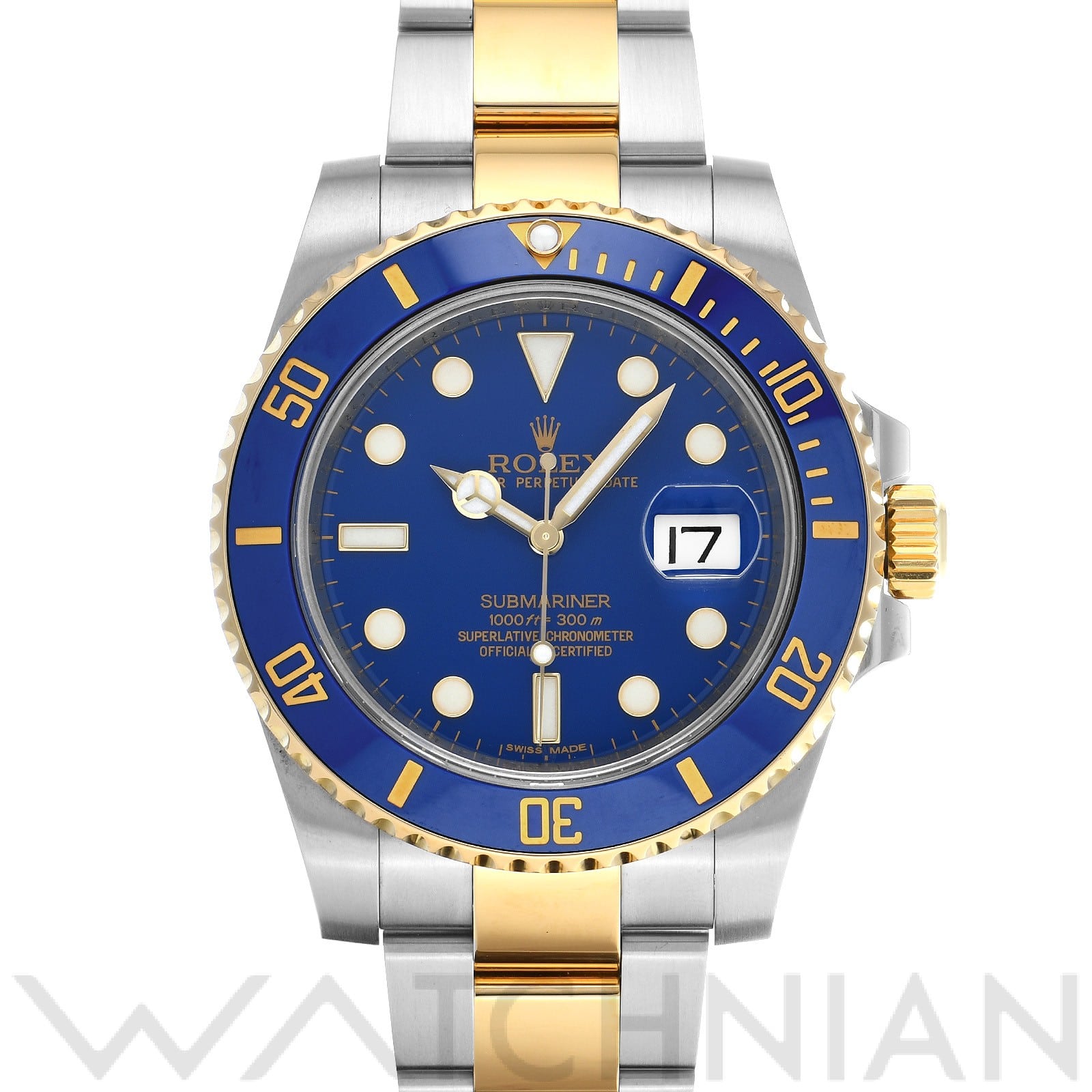 サブマリーナ デイト 116613LB ランダムシリアル ブルー ロレックス ROLEX メンズ 【中古】