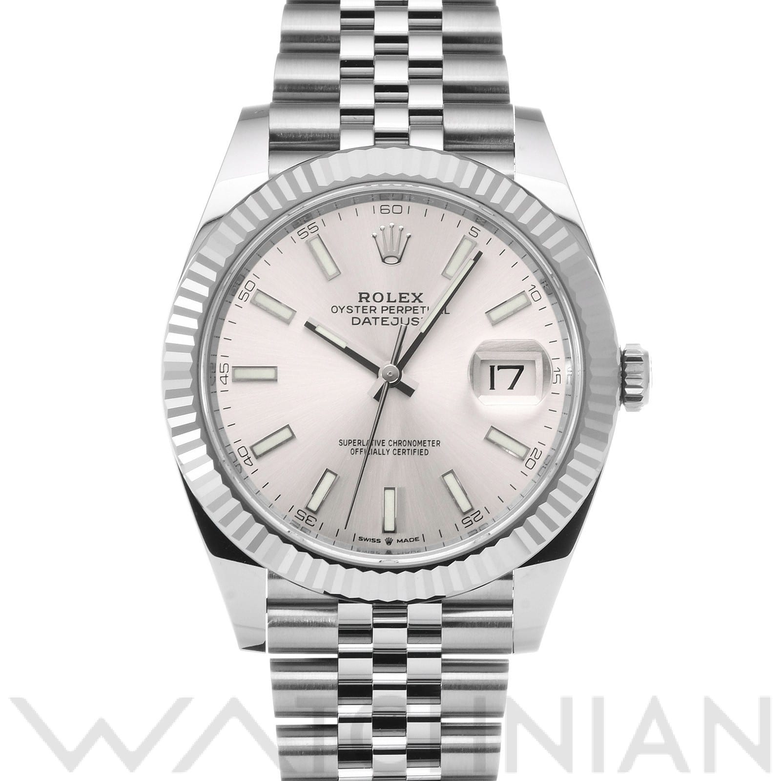 ロレックス デイトジャスト 41 126334 シルバー メンズ 時計 【中古】【wristwatch】