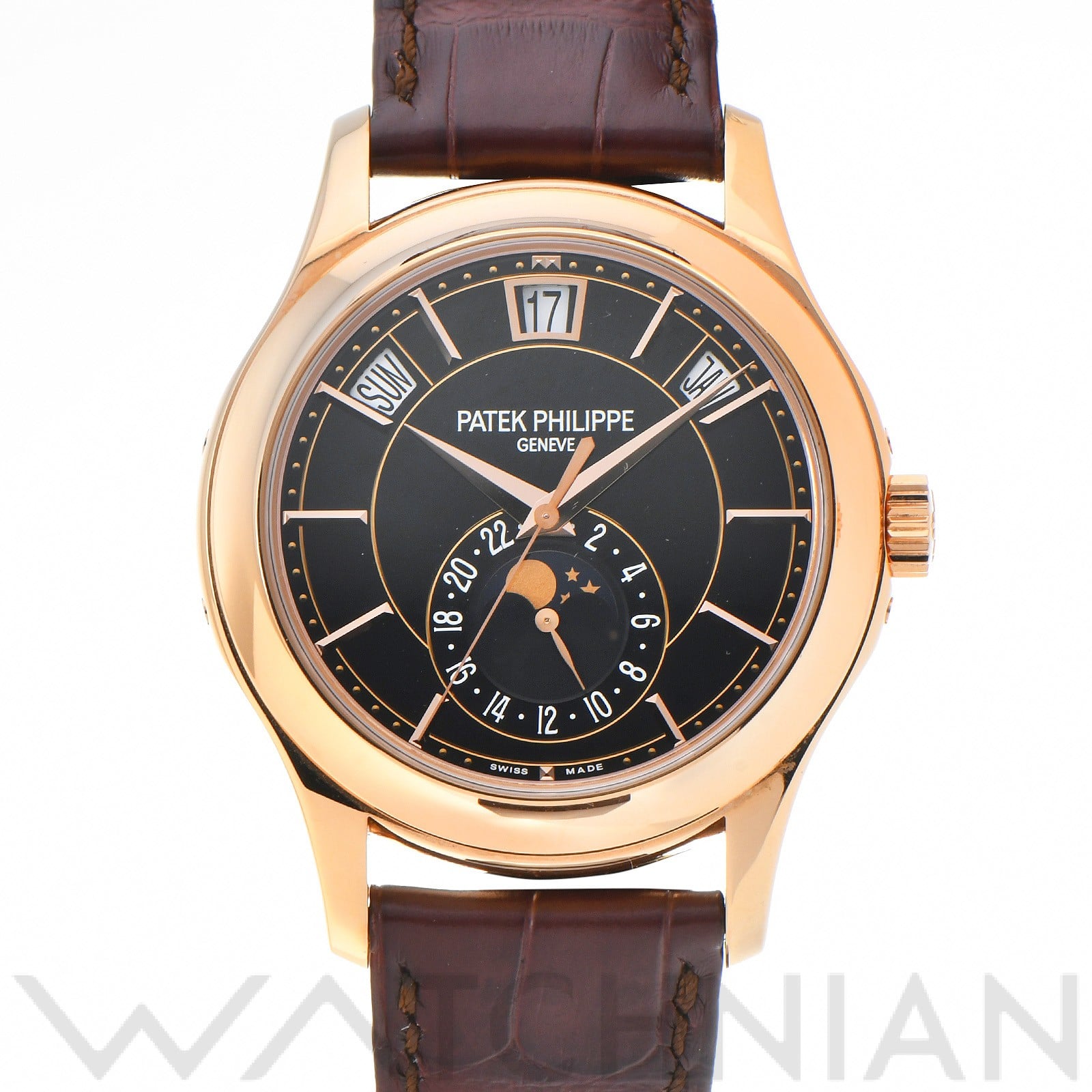 パテック フィリップ / PATEK PHILIPPE コンプリケーション アニュアルカレンダー 5205R-010 ラック・ブラック メンズ 時計 【中古】【wristwatch】