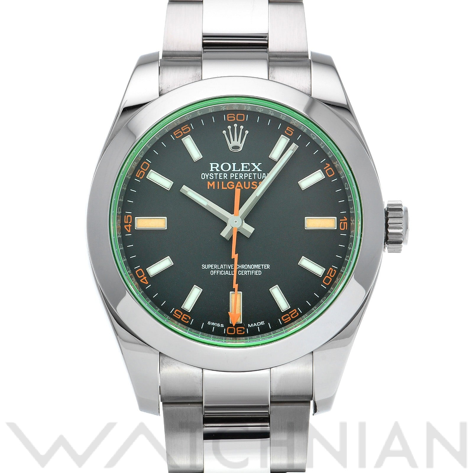 ミルガウス 116400GV ランダムシリアル インテンスブラック ロレックス ROLEX メンズ 【中古】