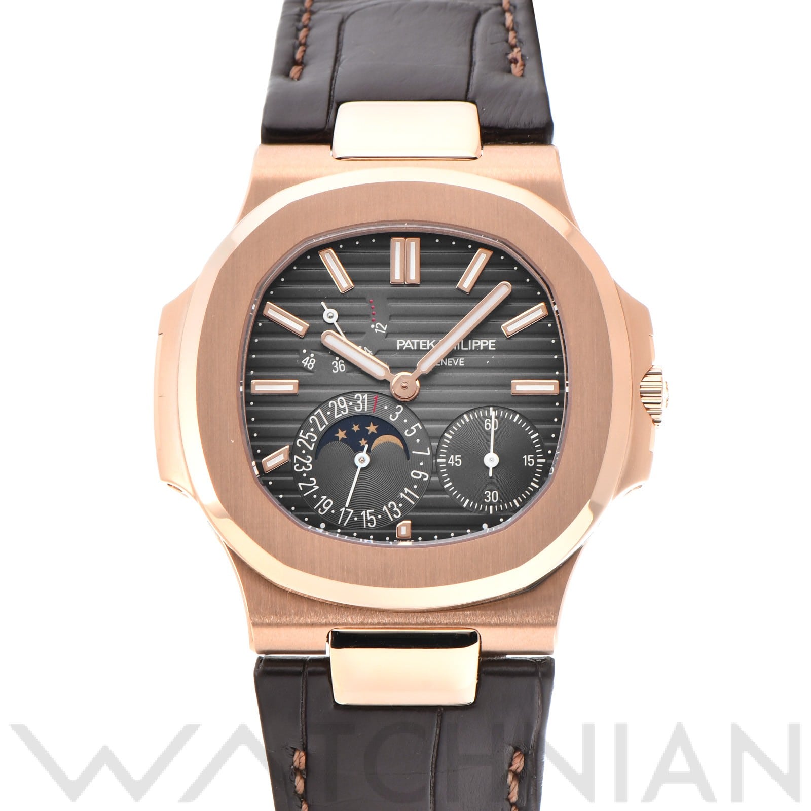 ノーチラス 5712R-001 ブラック・ブラウン パテック フィリップ PATEK PHILIPPE メンズ 【中古】