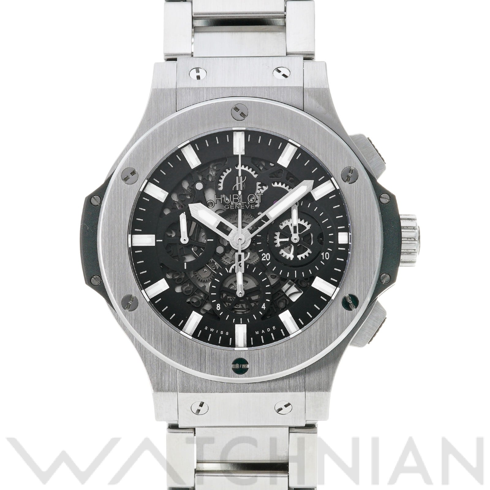ウブロ / HUBLOT ビッグバン アエロバン スチール 311.SX.1170.SX ブラック メンズ 時計 【中古】【wristwatch】